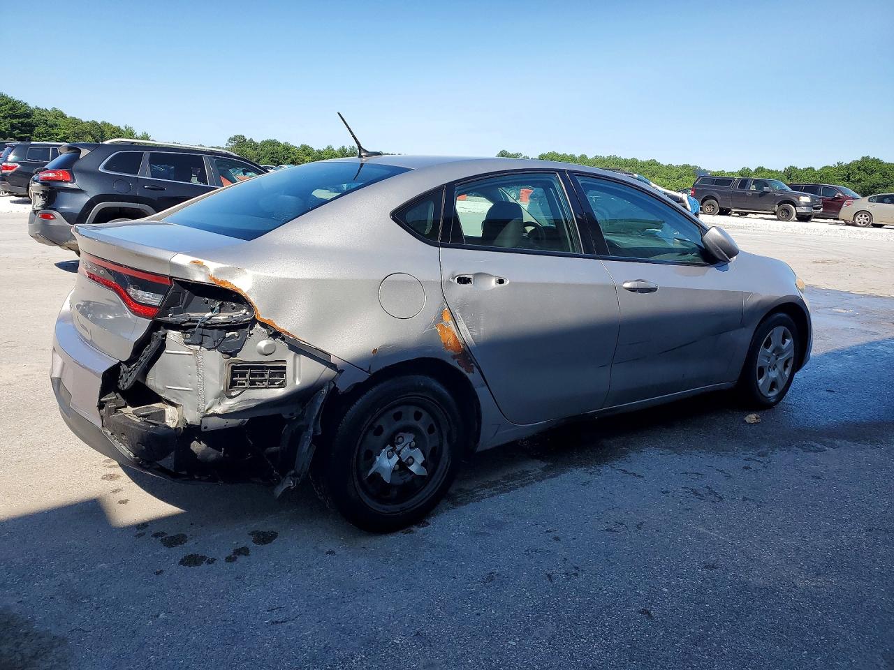 2015 Dodge Dart Se Silver vin: 1C3CDFAA0FD405471