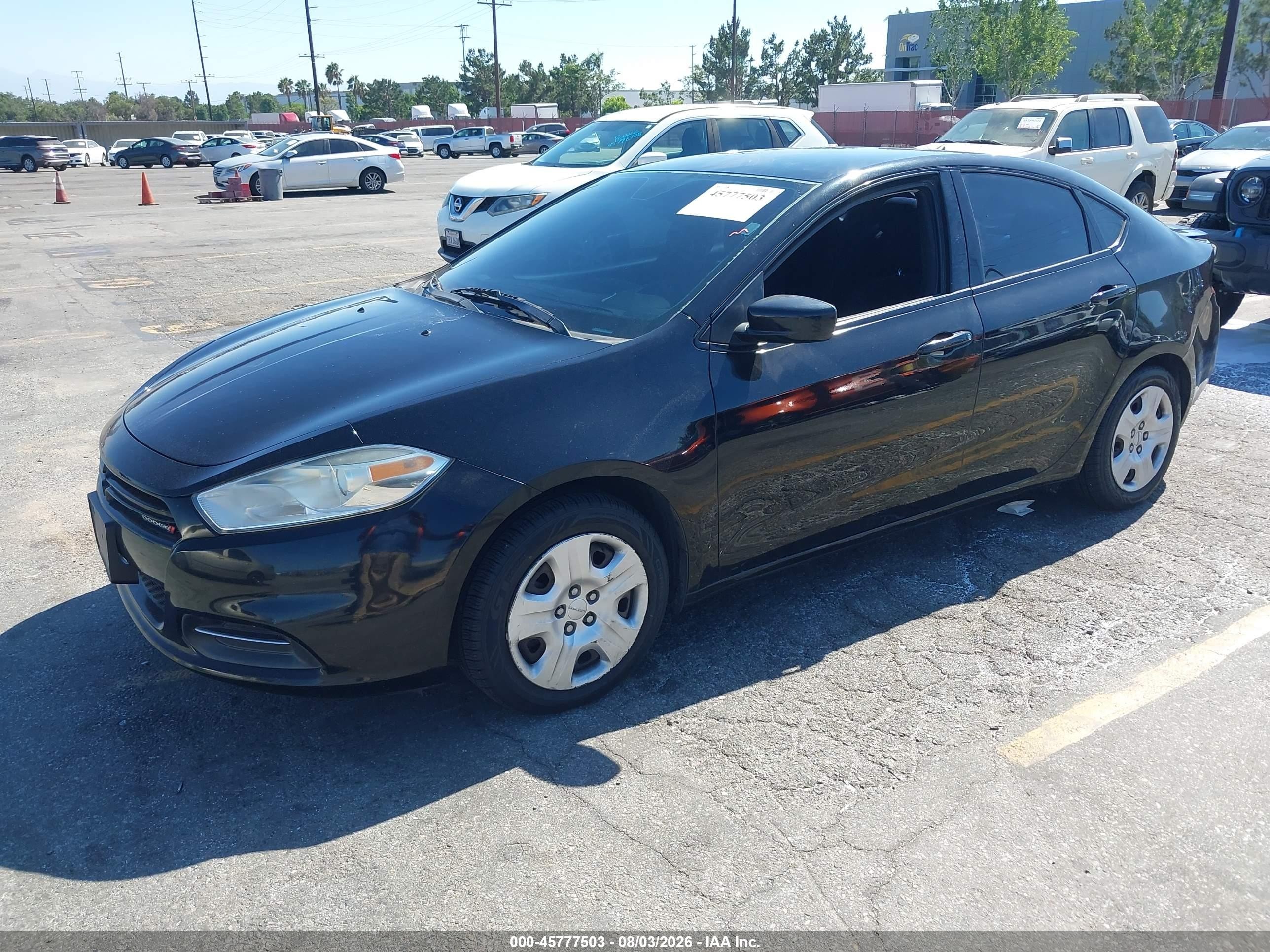 2015 Dodge Dart Se Black vin: 1C3CDFAA0FD407429