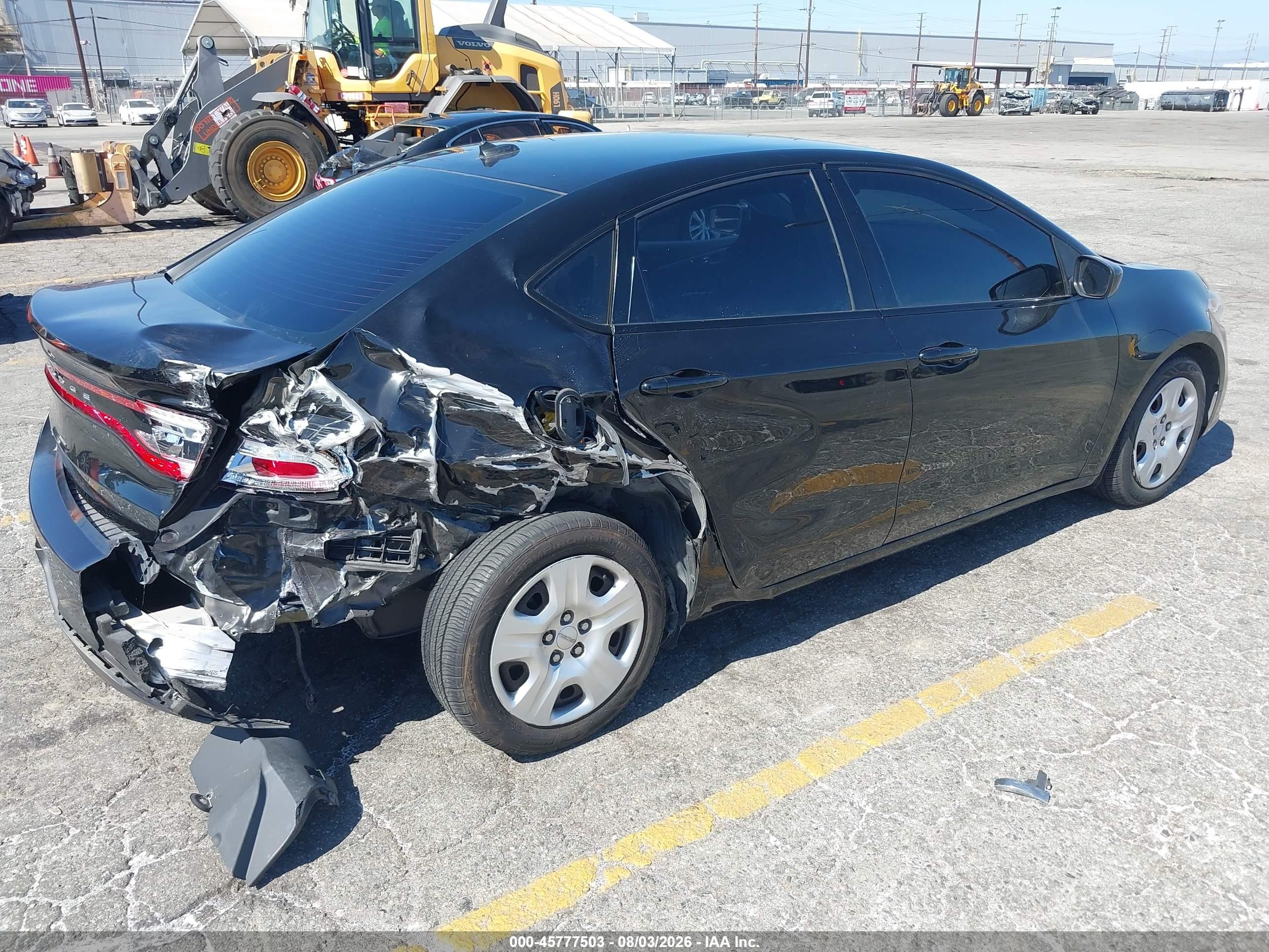 2015 Dodge Dart Se Black vin: 1C3CDFAA0FD407429