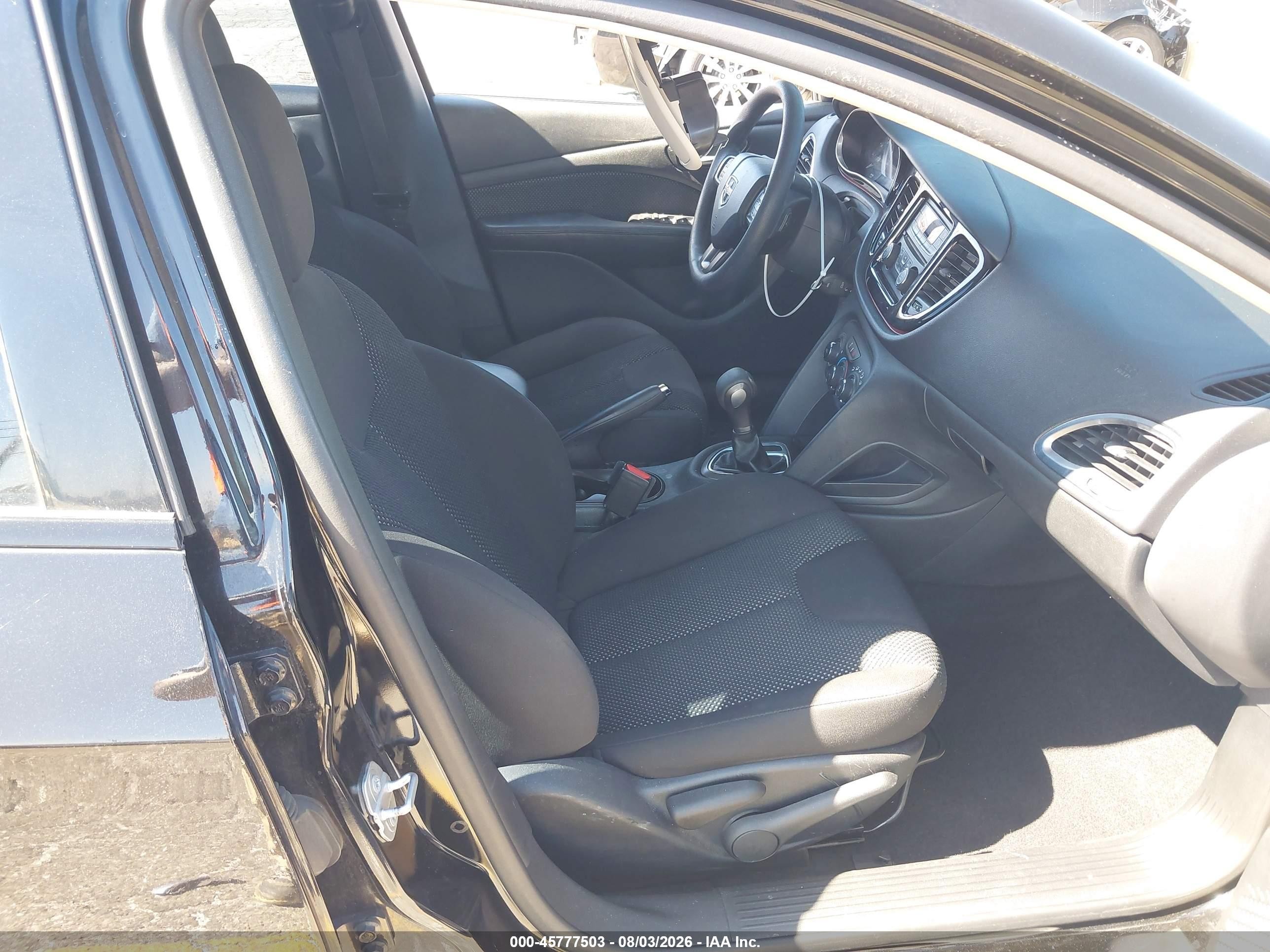 2015 Dodge Dart Se Black vin: 1C3CDFAA0FD407429