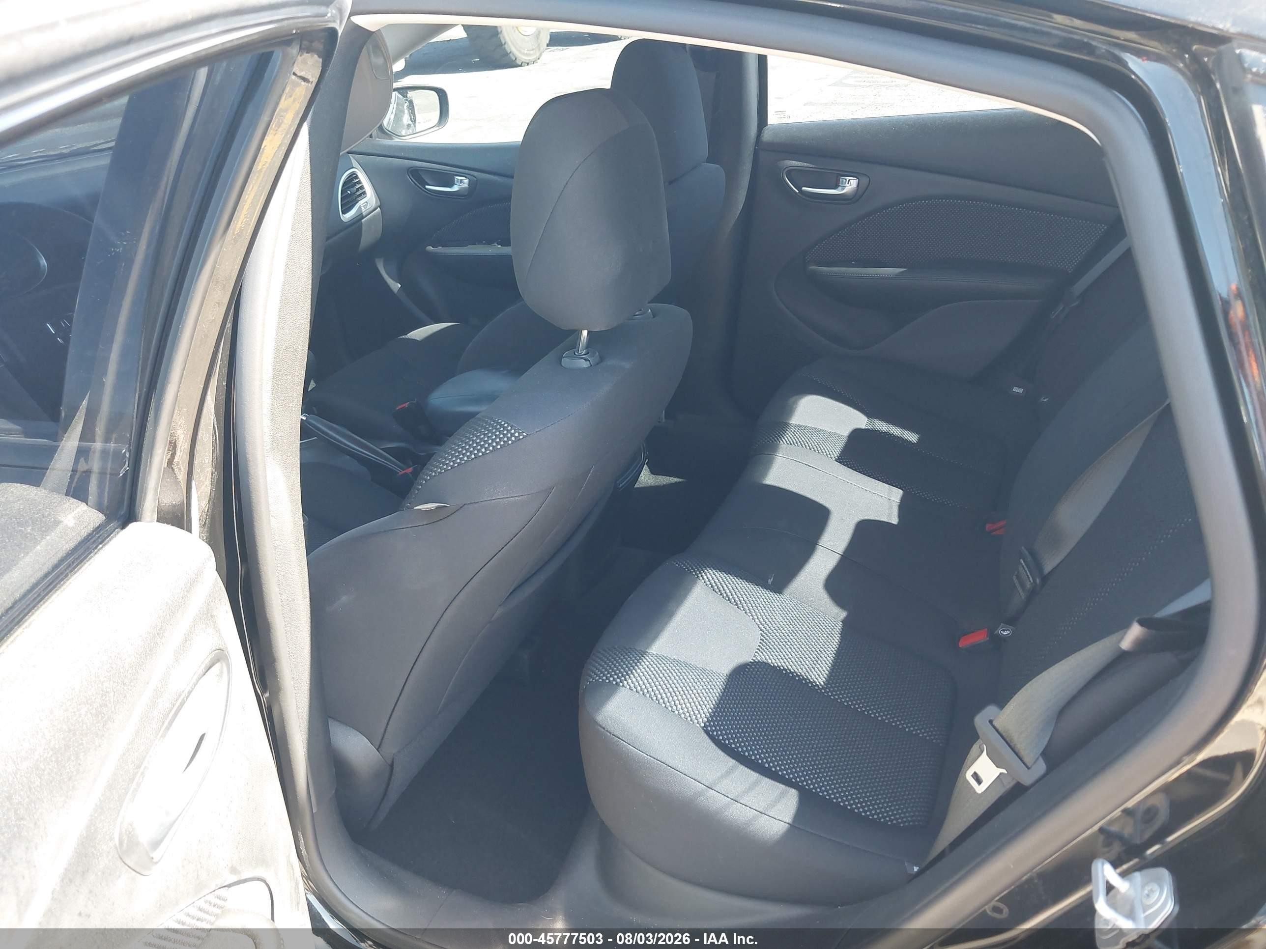 2015 Dodge Dart Se Black vin: 1C3CDFAA0FD407429