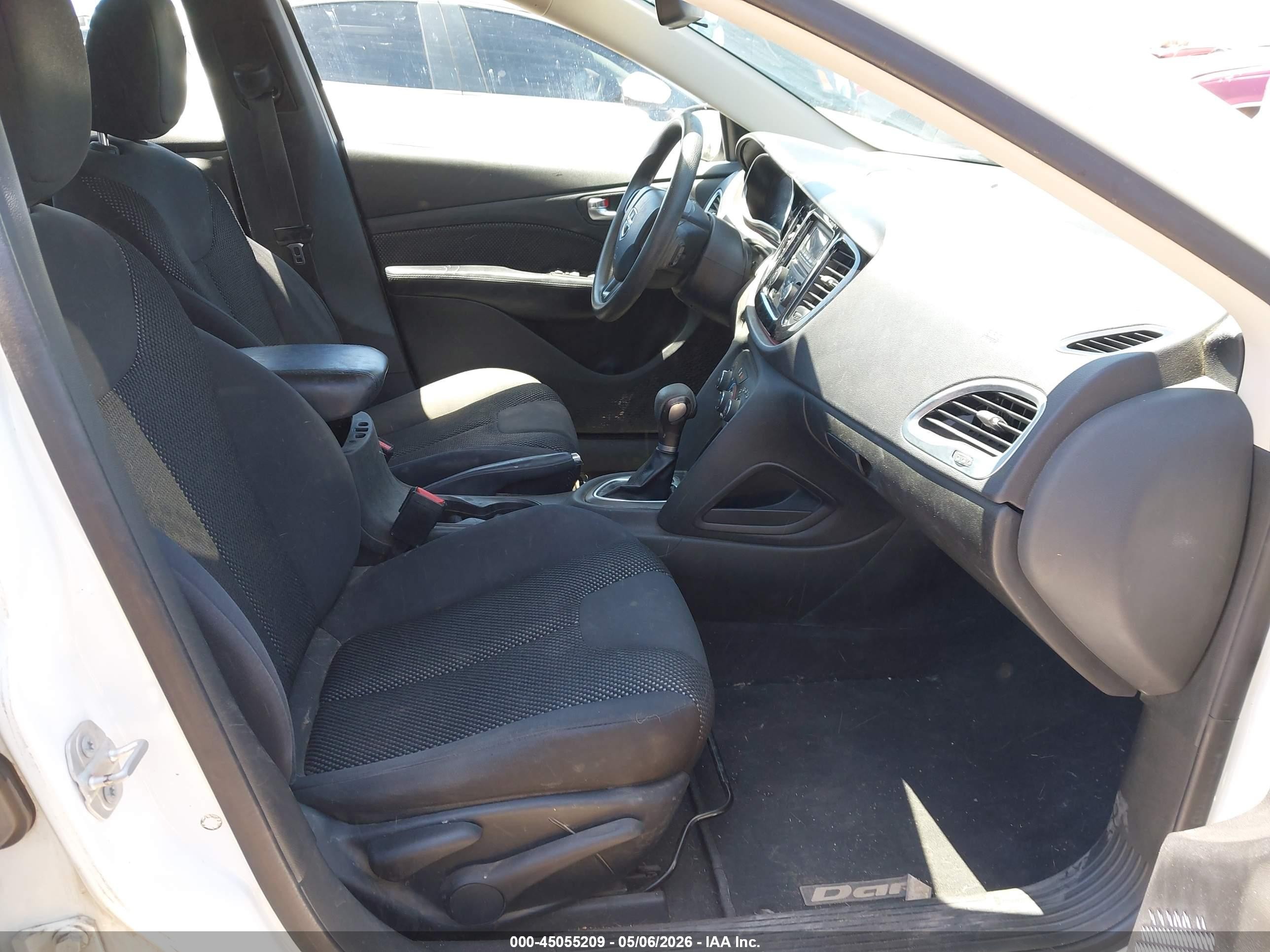 2015 Dodge Dart Se White vin: 1C3CDFAA0FD415921