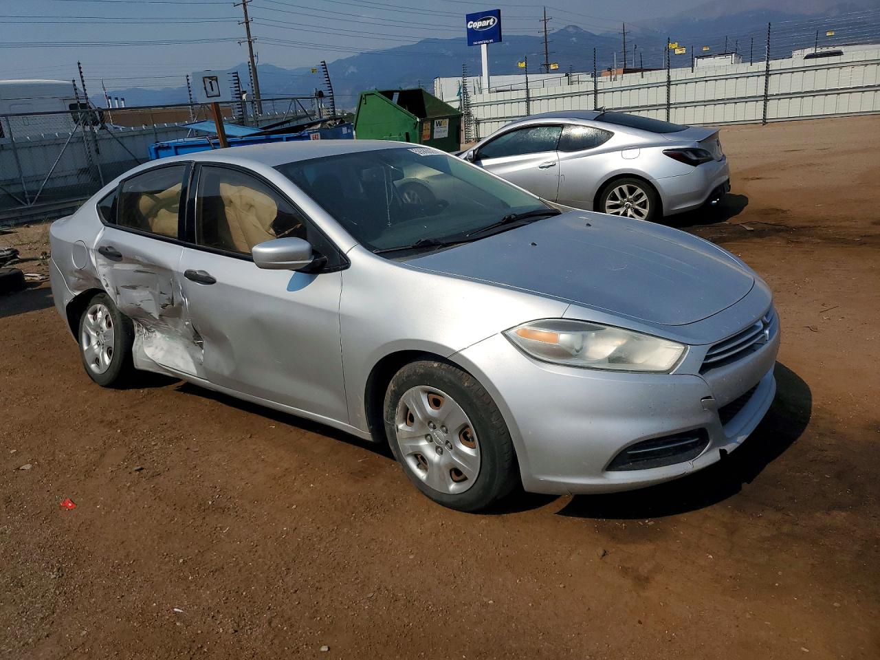 2013 Dodge Dart Silver vin: 1C3CDFAA1DD141593