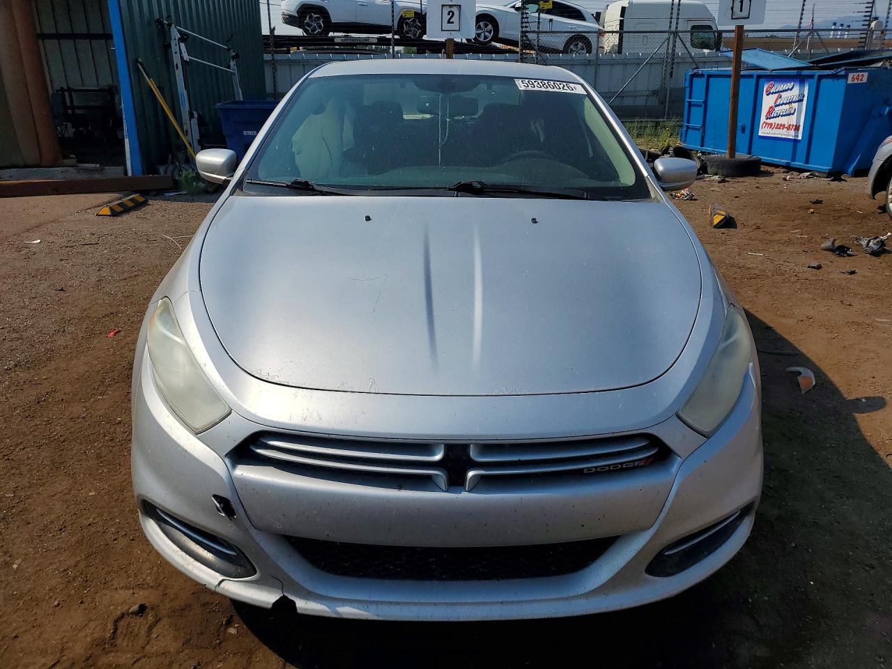 2013 Dodge Dart Silver vin: 1C3CDFAA1DD141593