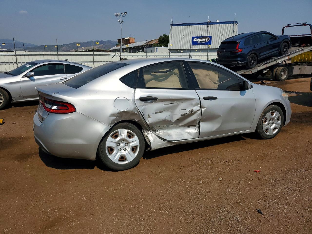 2013 Dodge Dart Silver vin: 1C3CDFAA1DD141593