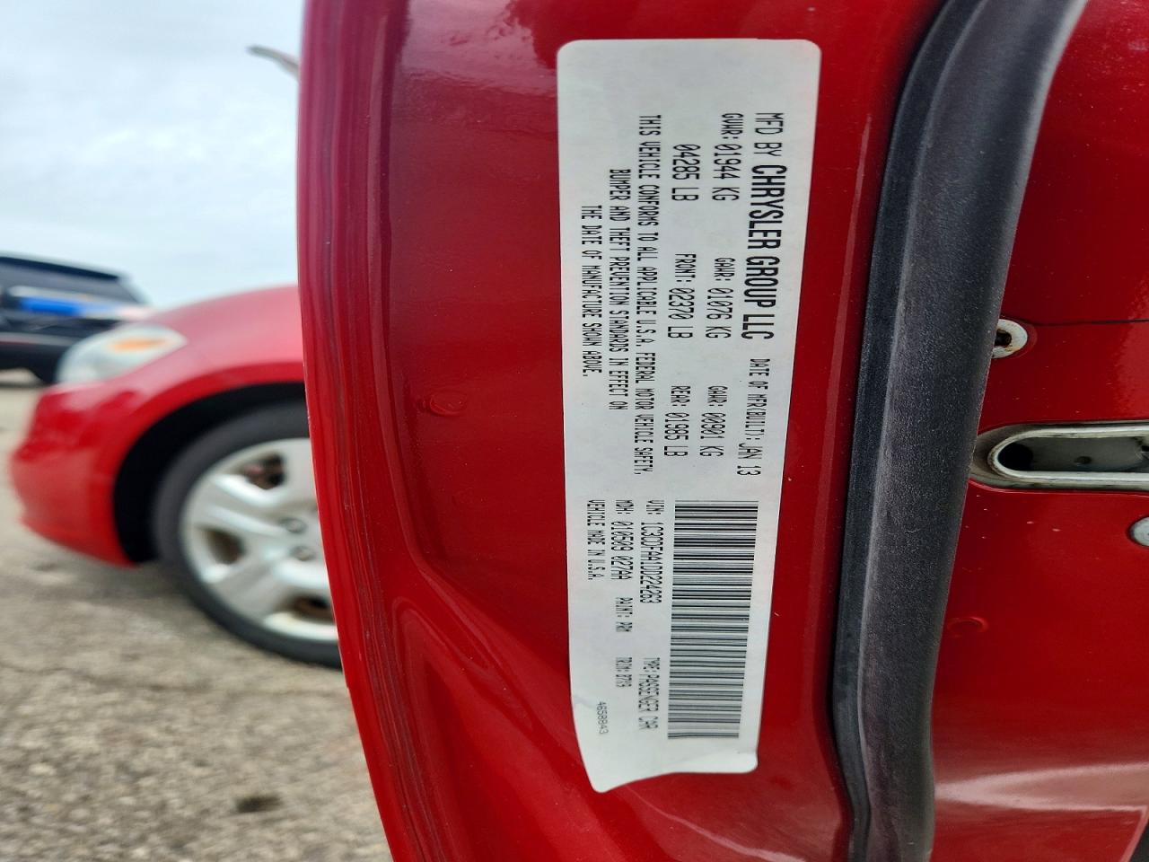2013 Dodge Dart Se Red vin: 1C3CDFAA1DD224263