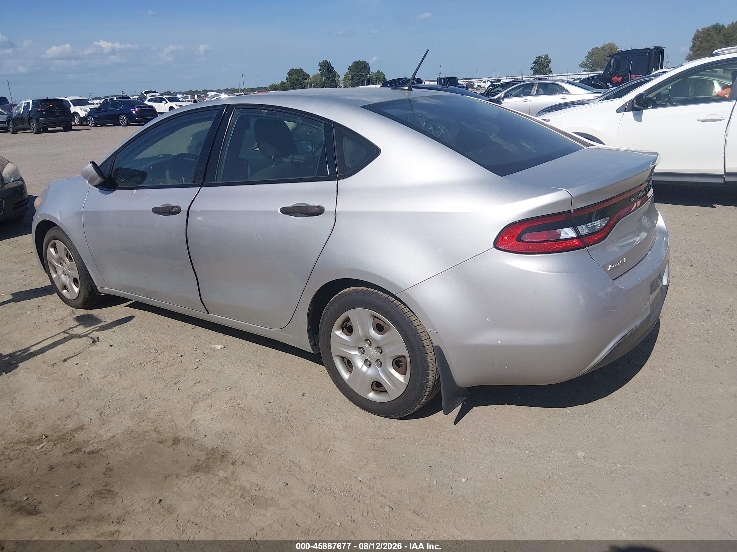 2013 Dodge Dart Se Silver vin: 1C3CDFAA1DD334374