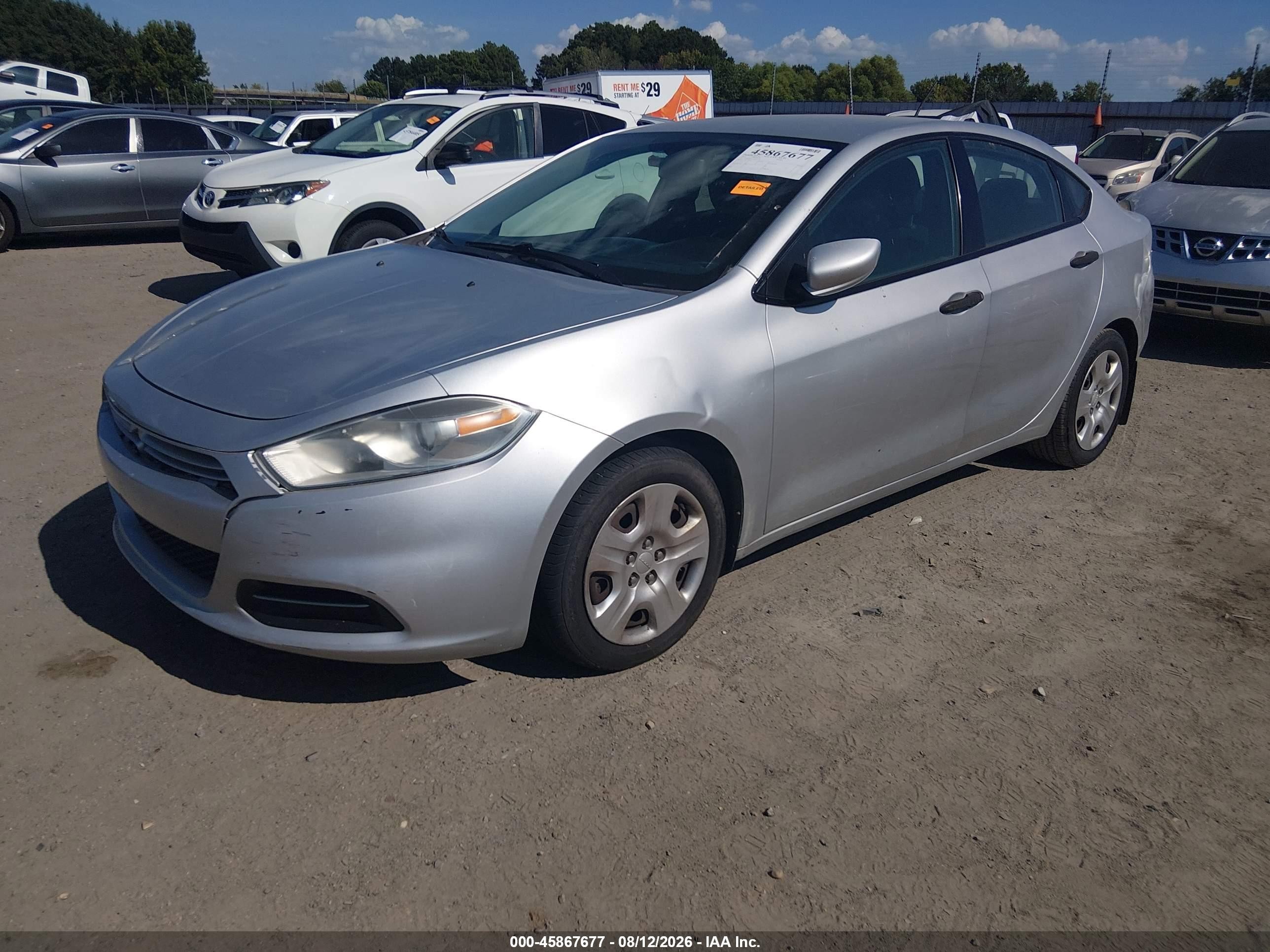 2013 Dodge Dart Se Silver vin: 1C3CDFAA1DD334374