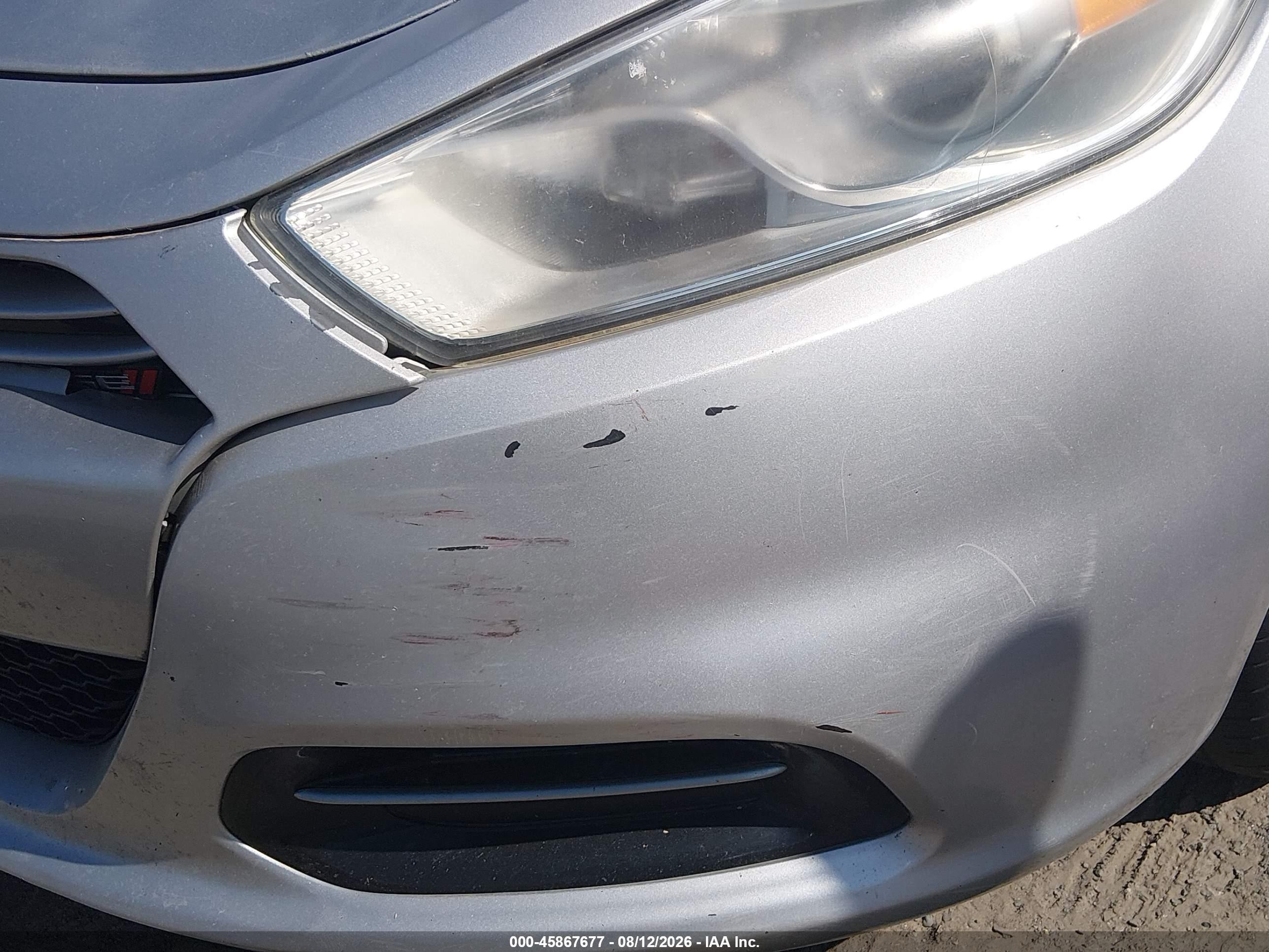 2013 Dodge Dart Se Silver vin: 1C3CDFAA1DD334374