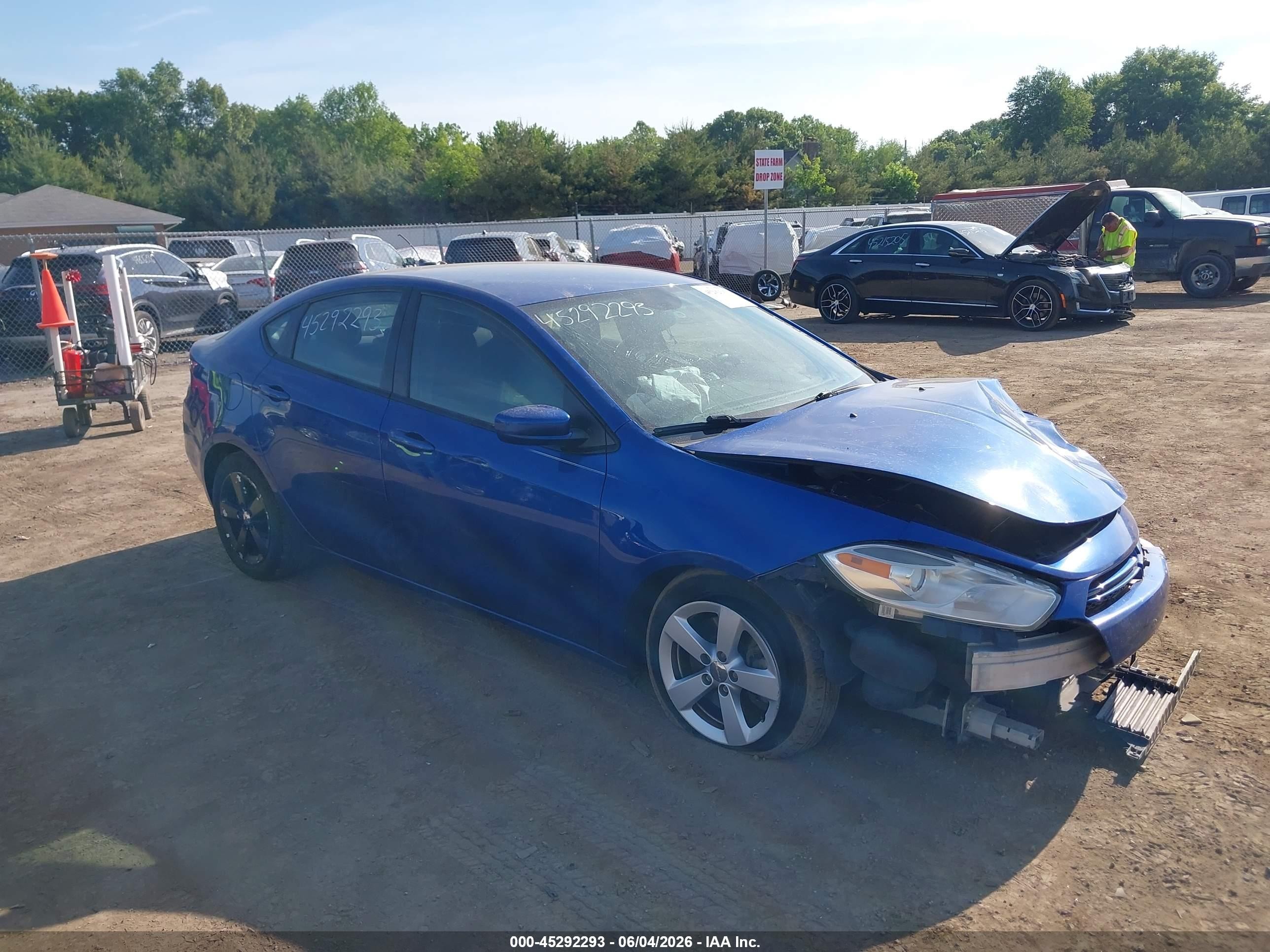 2014 Dodge Dart Se Blue vin: 1C3CDFAA1ED677610