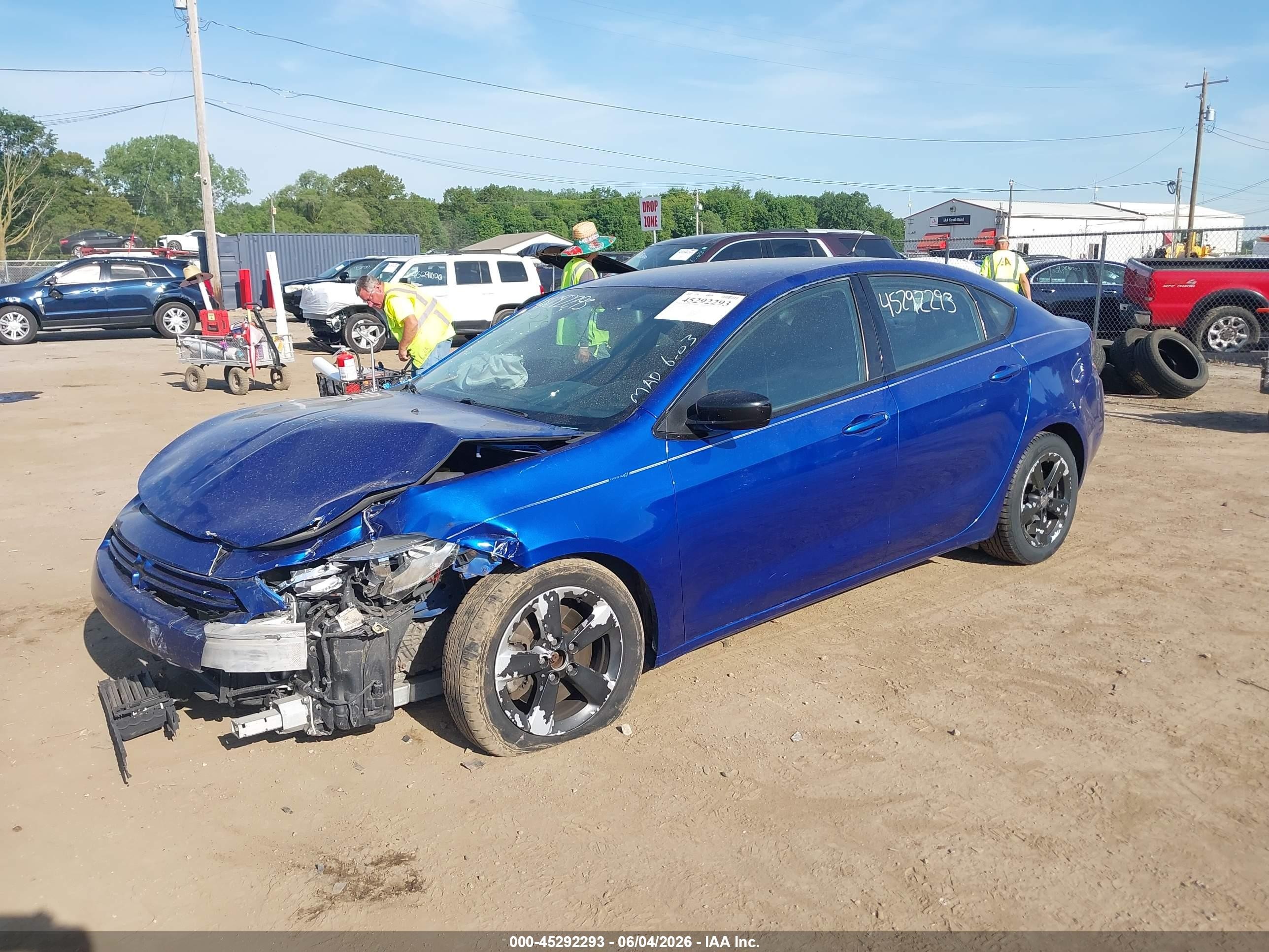 2014 Dodge Dart Se Blue vin: 1C3CDFAA1ED677610