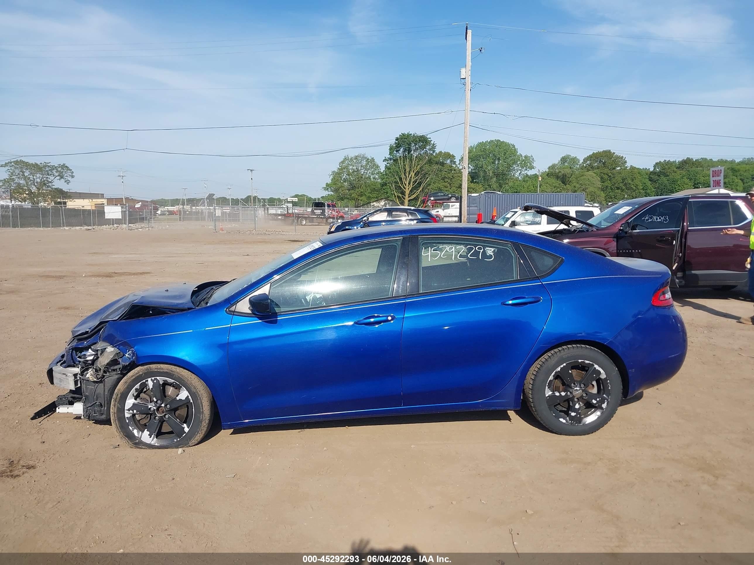 2014 Dodge Dart Se Blue vin: 1C3CDFAA1ED677610