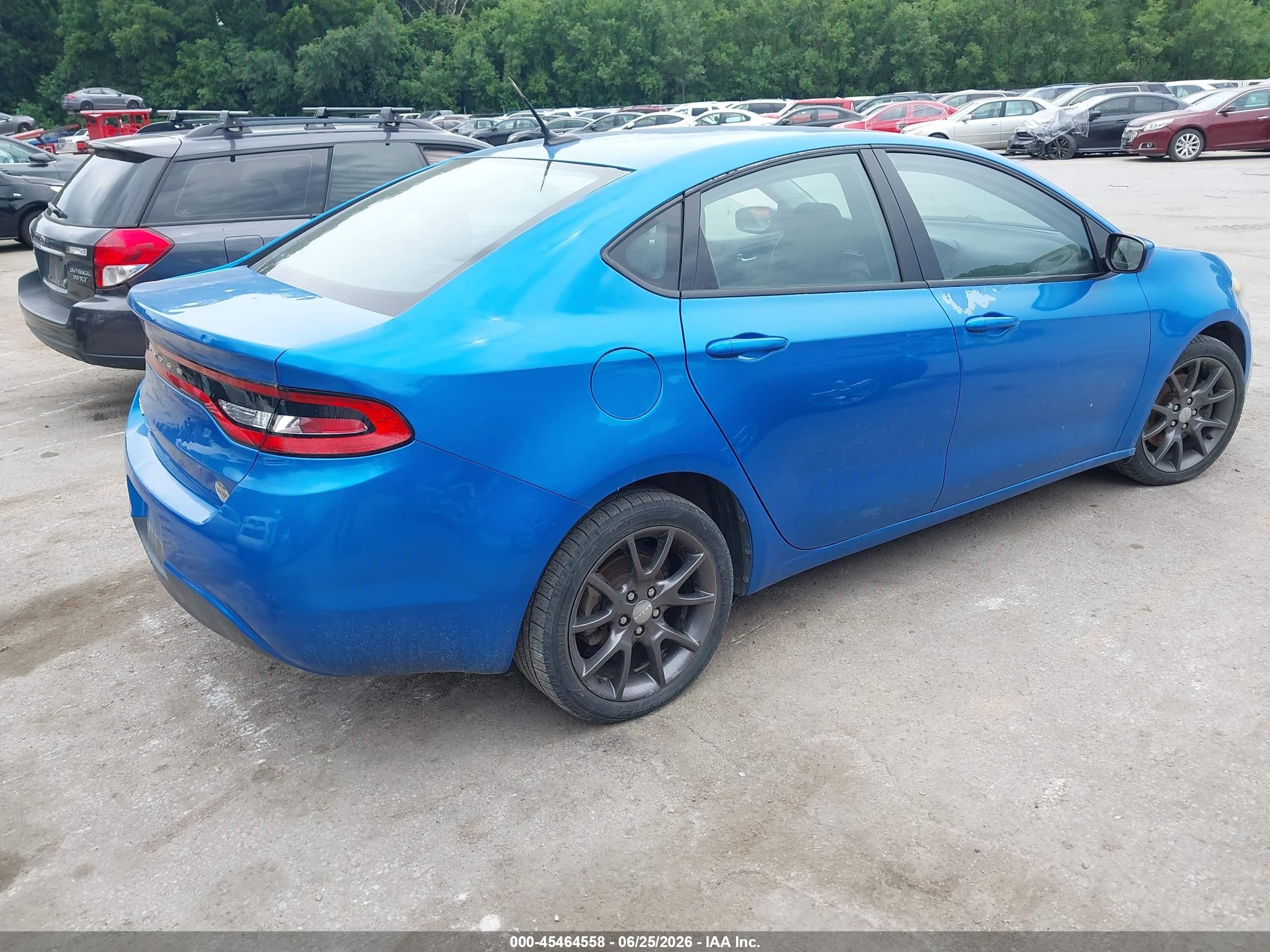 2016 Dodge Dart Se Blue vin: 1C3CDFAA1GD530139