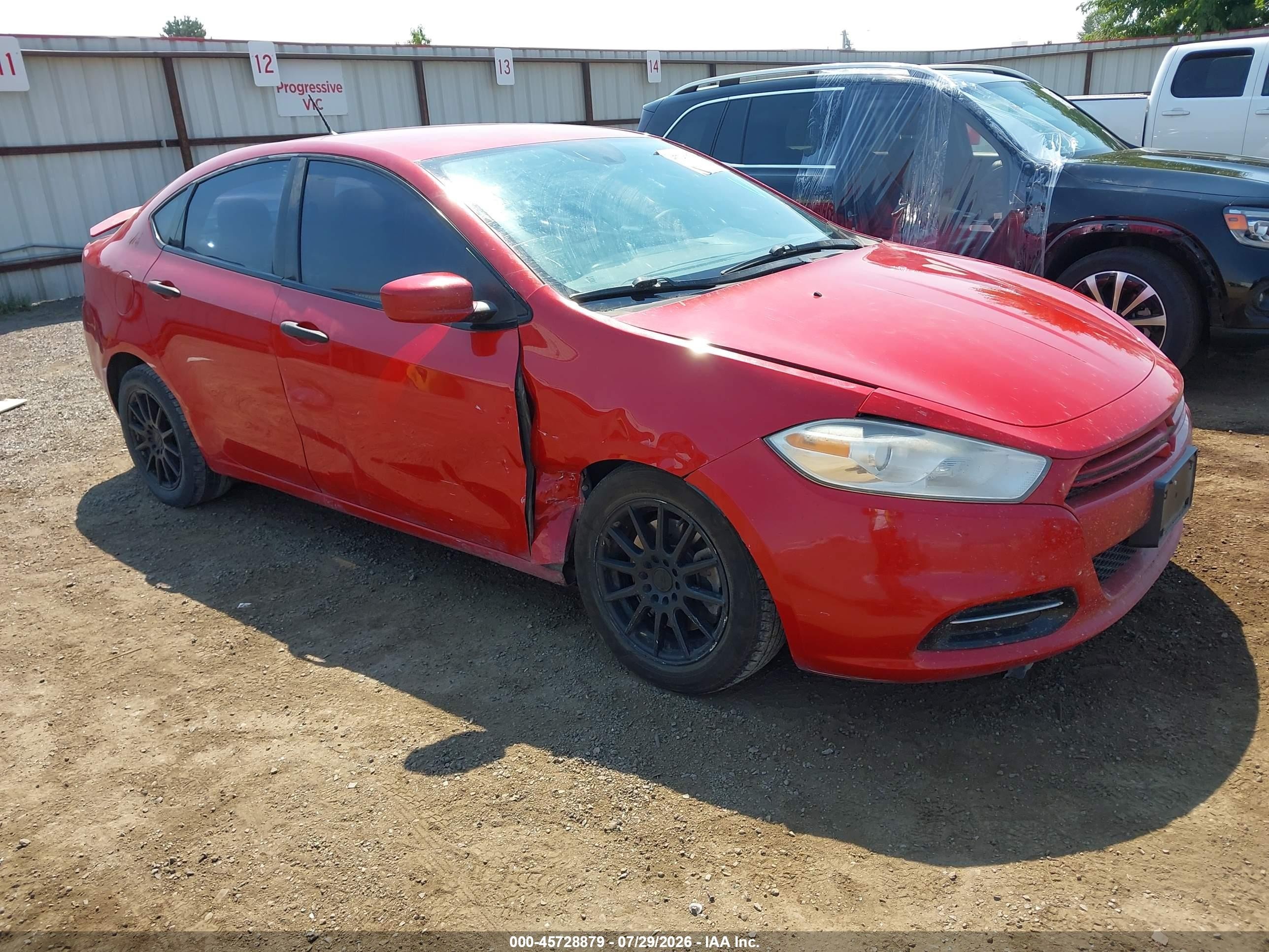 2013 Dodge Dart Se Red vin: 1C3CDFAA2DD245042