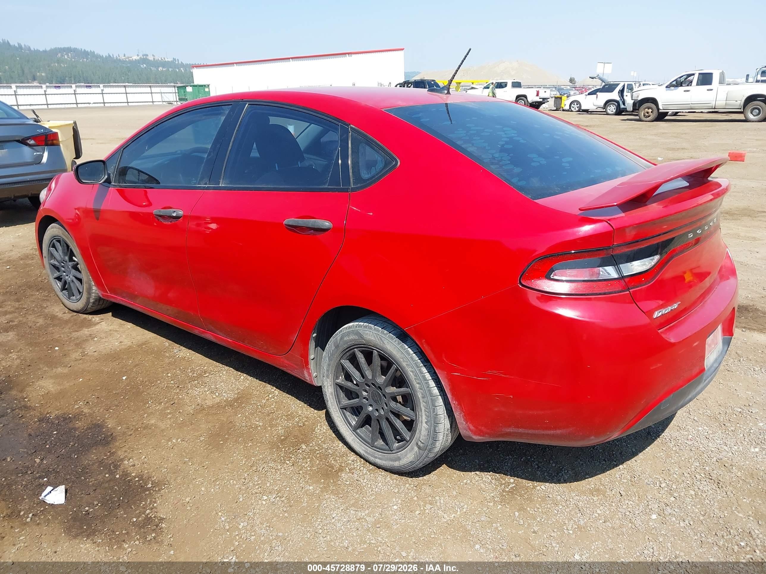 2013 Dodge Dart Se Red vin: 1C3CDFAA2DD245042