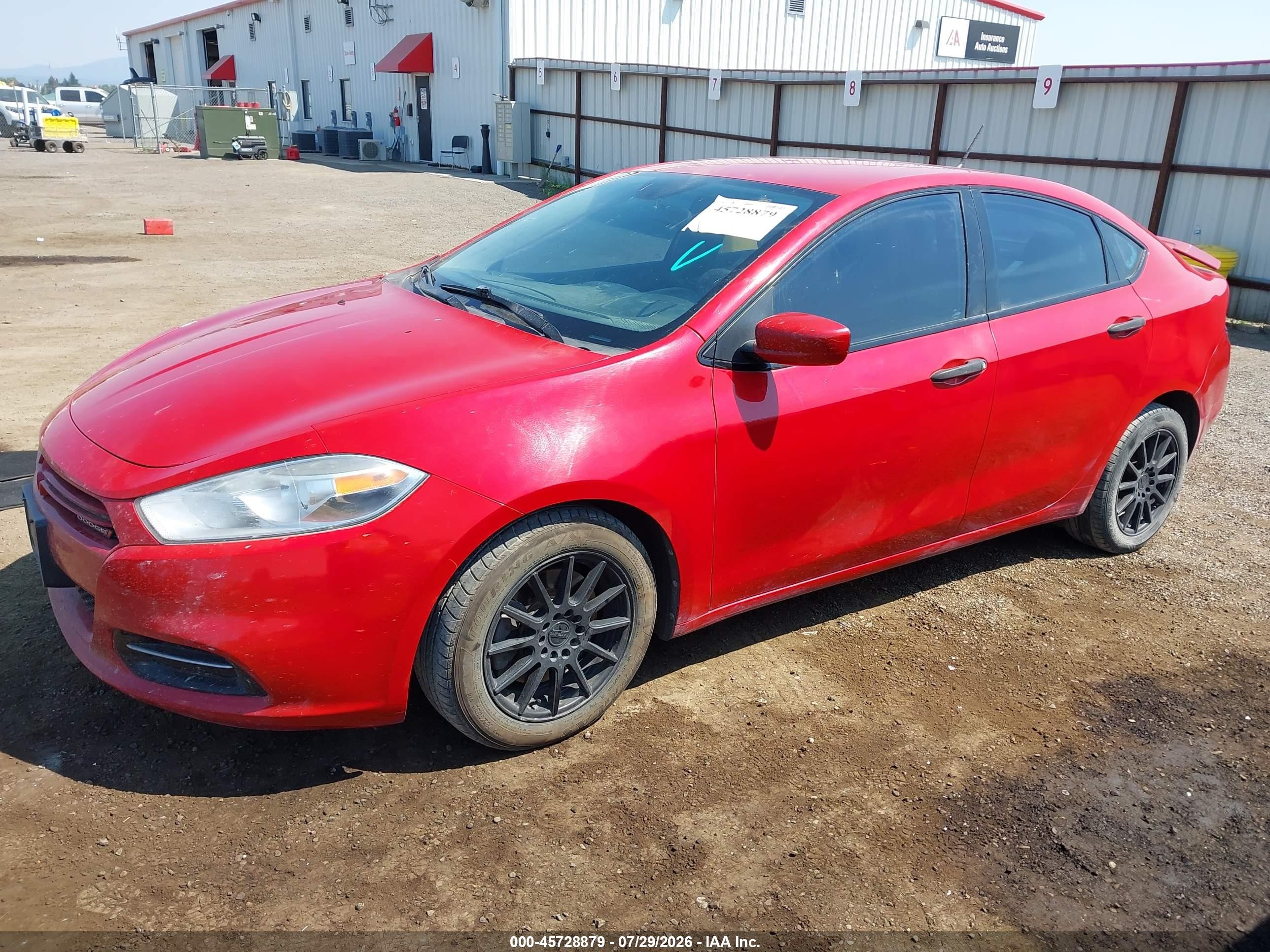 2013 Dodge Dart Se Red vin: 1C3CDFAA2DD245042