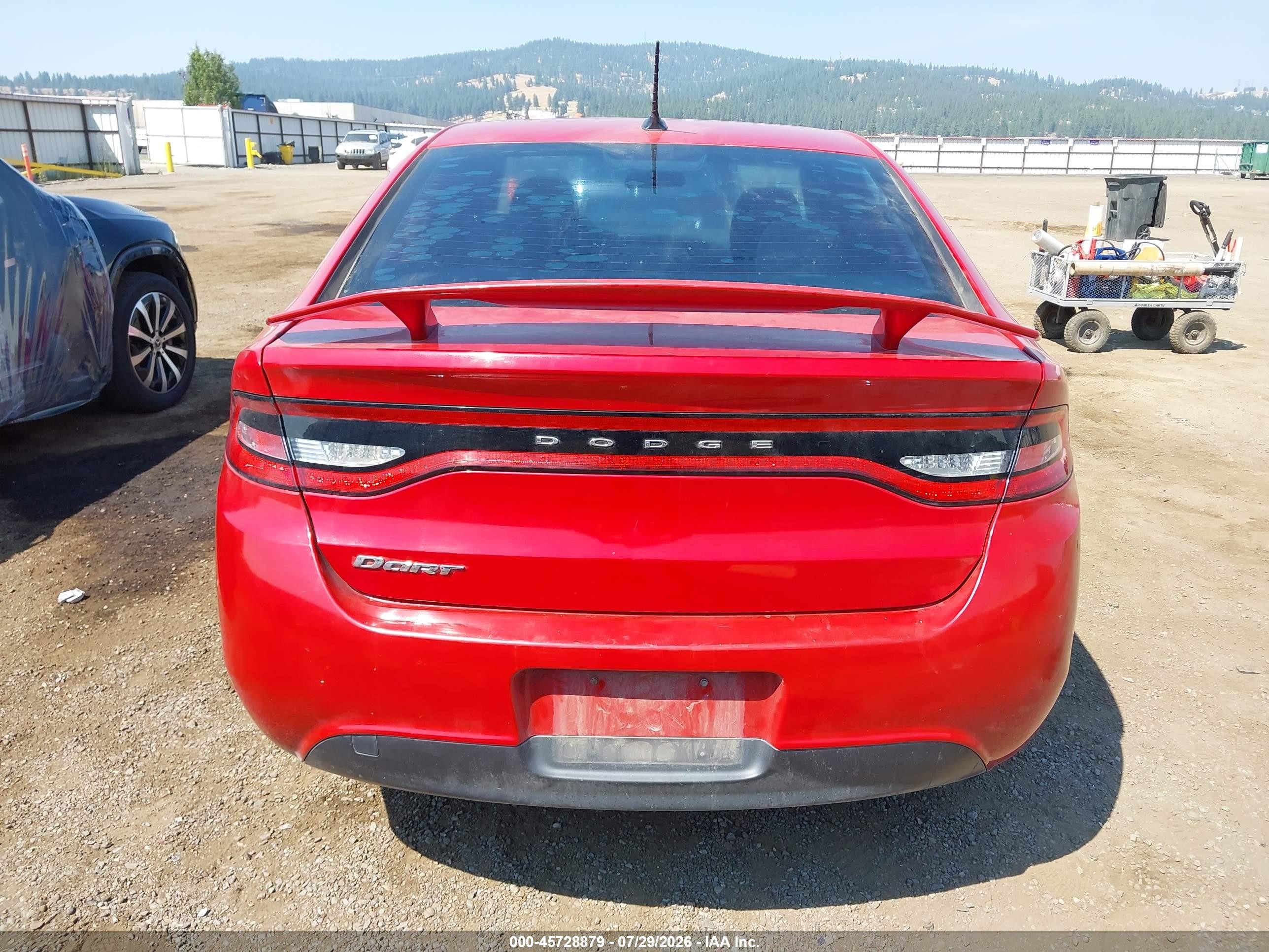 2013 Dodge Dart Se Red vin: 1C3CDFAA2DD245042