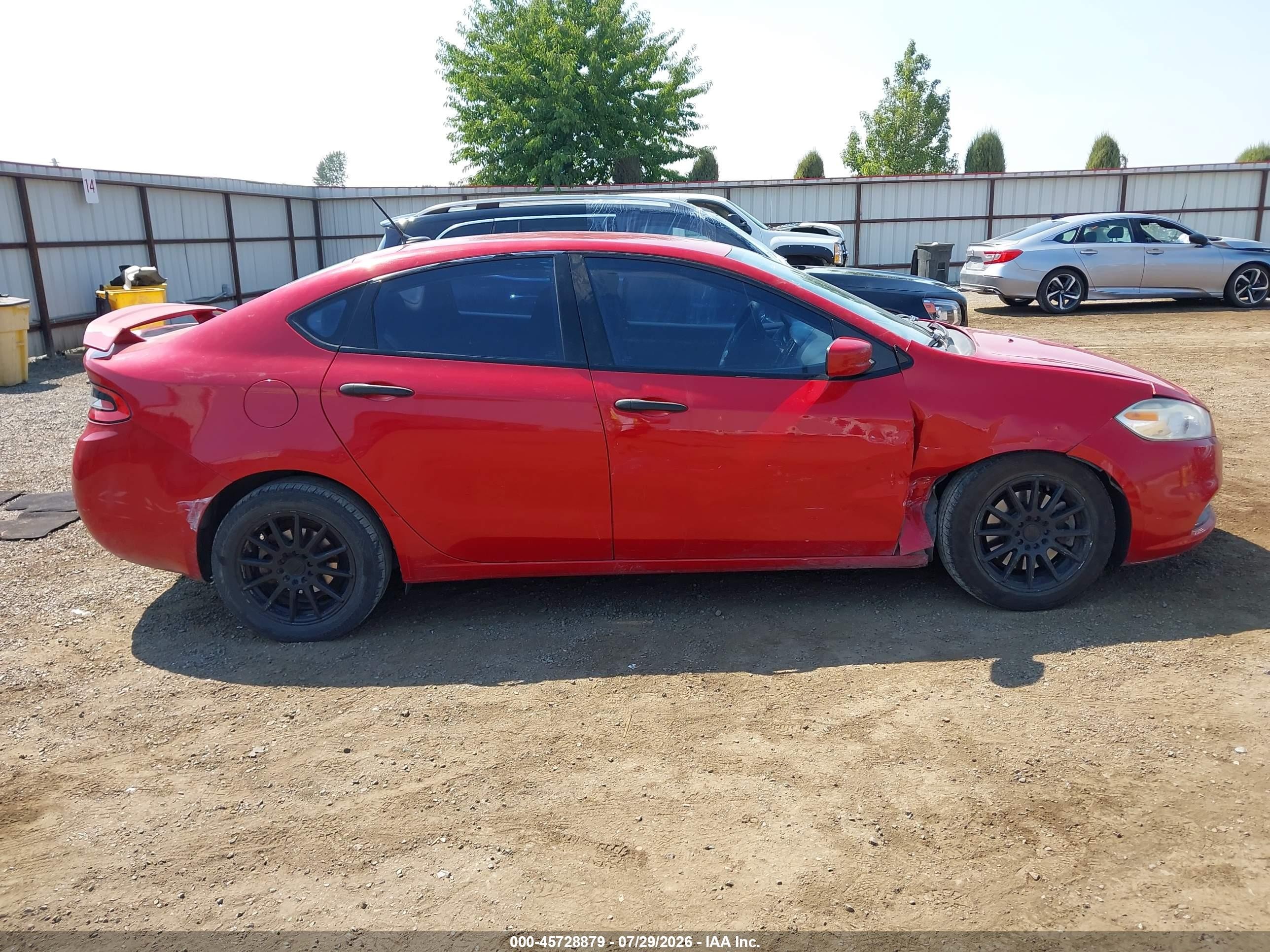 2013 Dodge Dart Se Red vin: 1C3CDFAA2DD245042