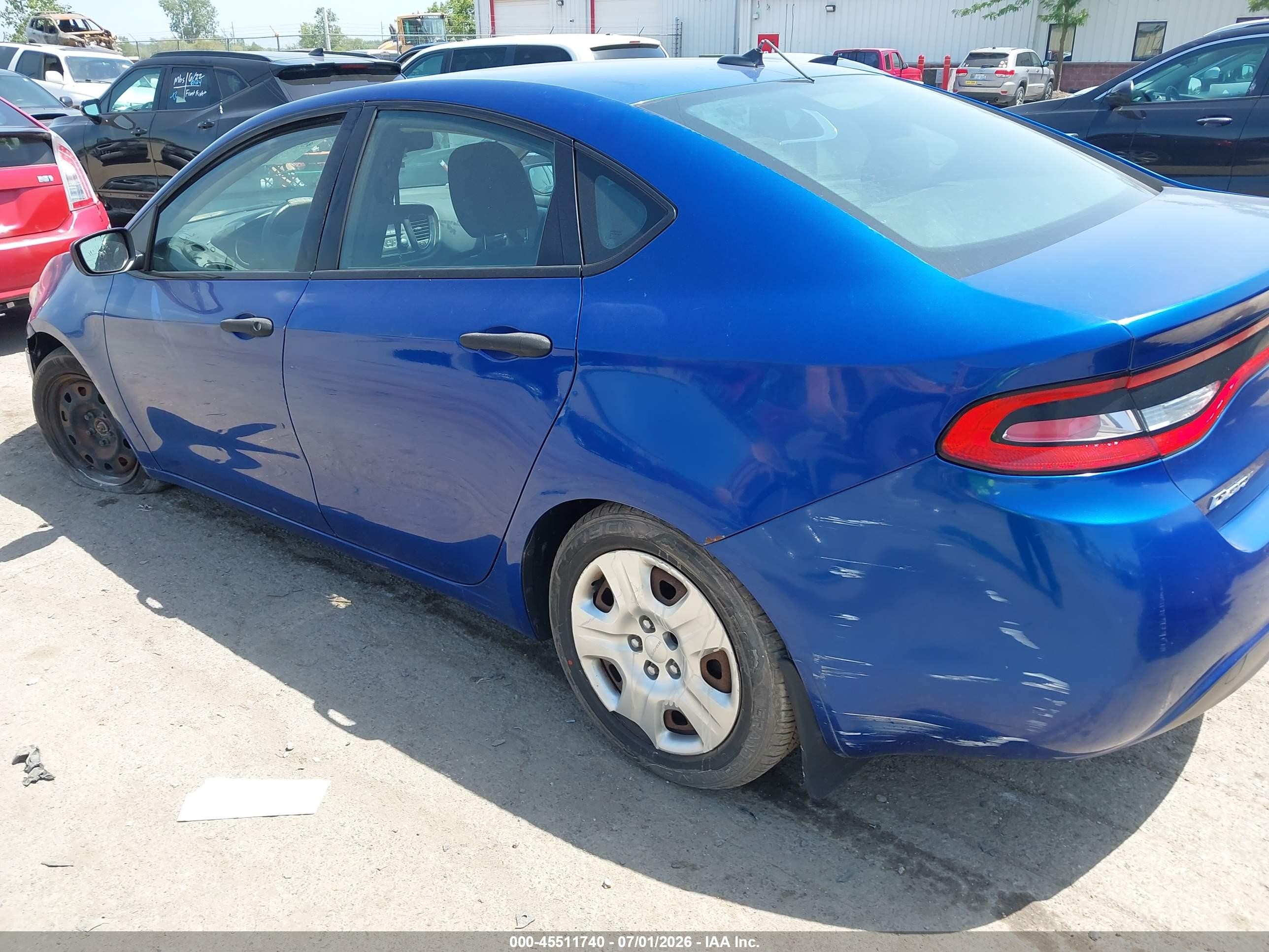2013 Dodge Dart Se/aero Blue vin: 1C3CDFAA2DD287579