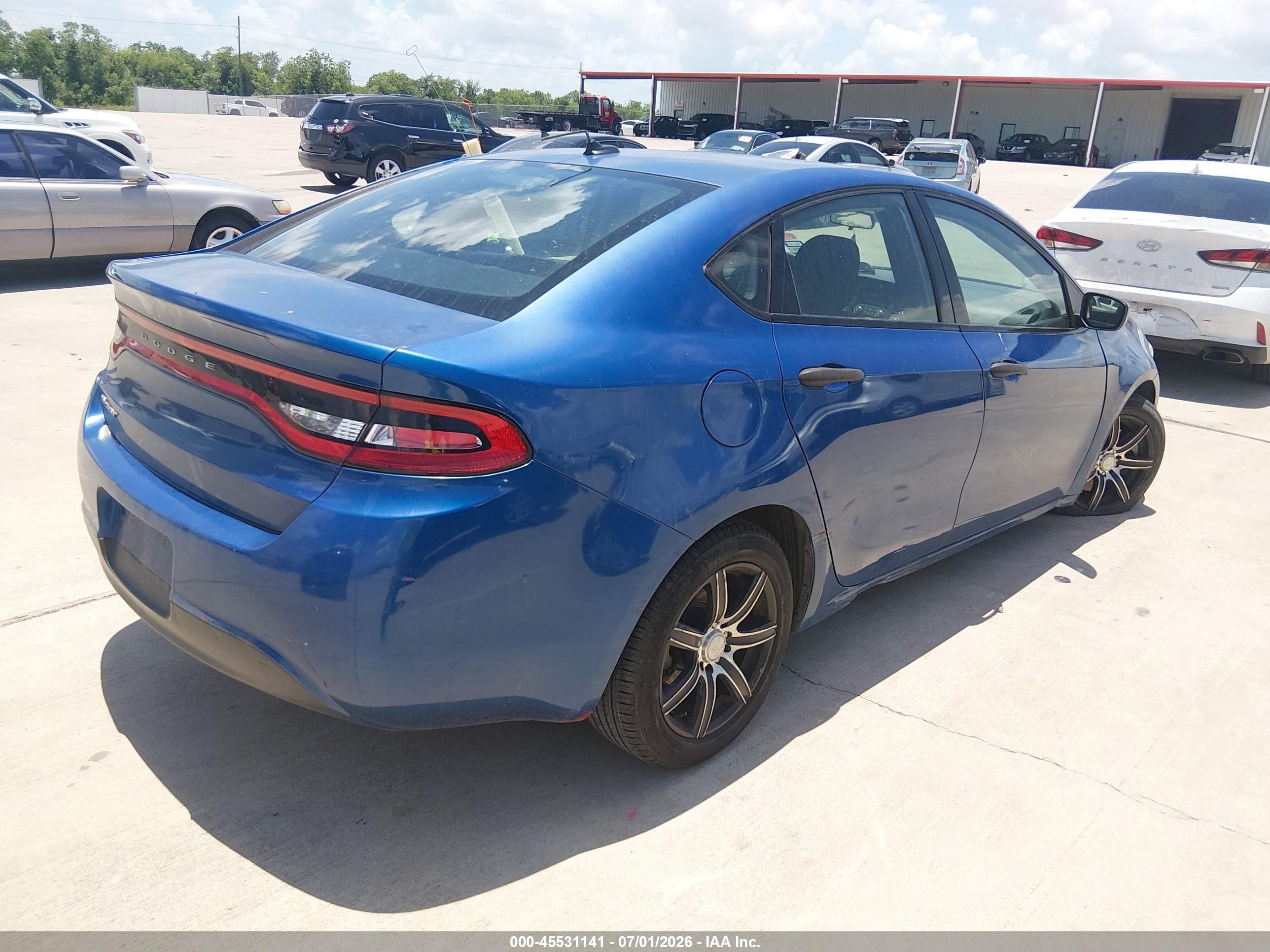 2013 Dodge Dart Se Blue vin: 1C3CDFAA2DD305854