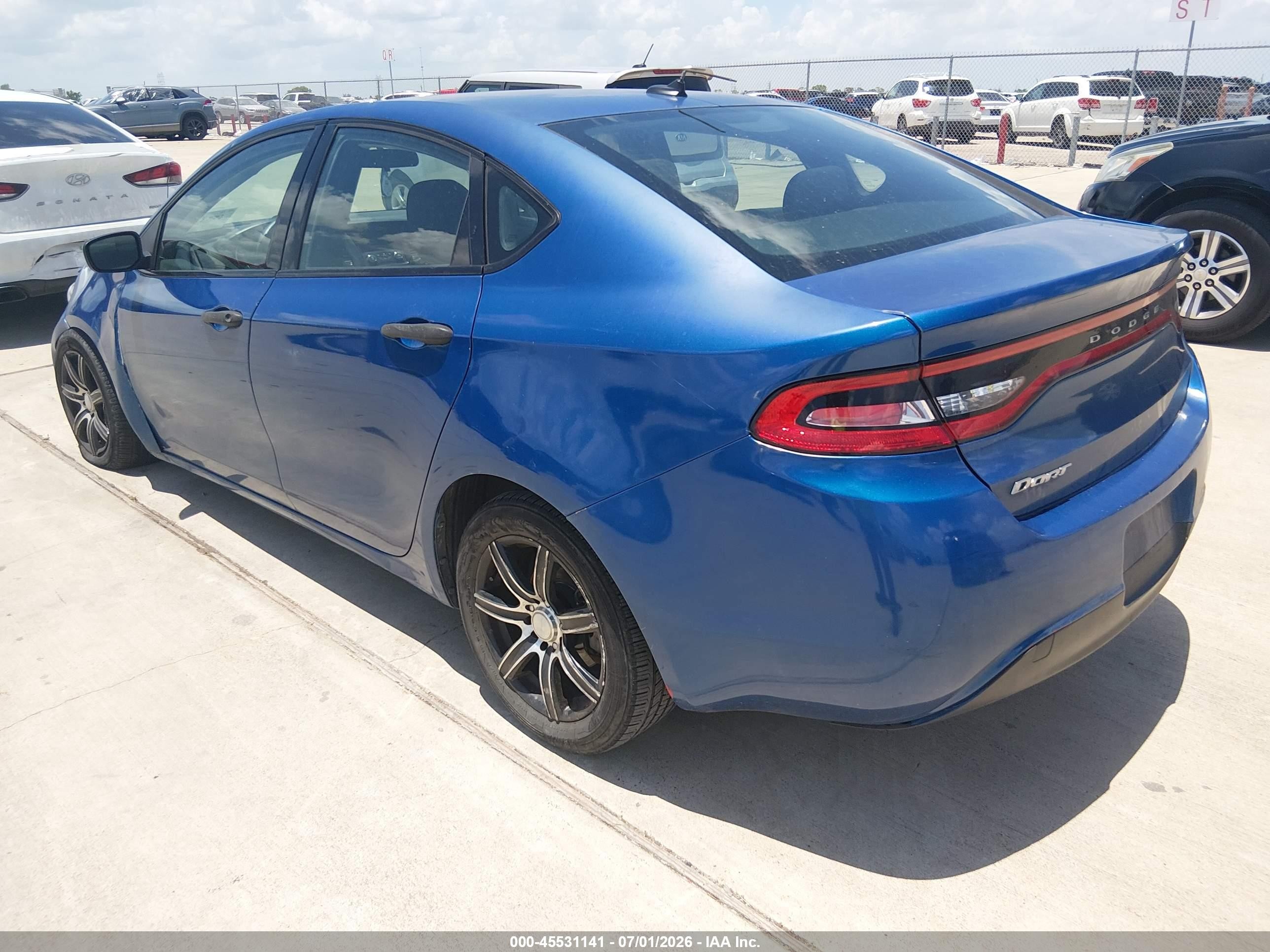 2013 Dodge Dart Se Blue vin: 1C3CDFAA2DD305854