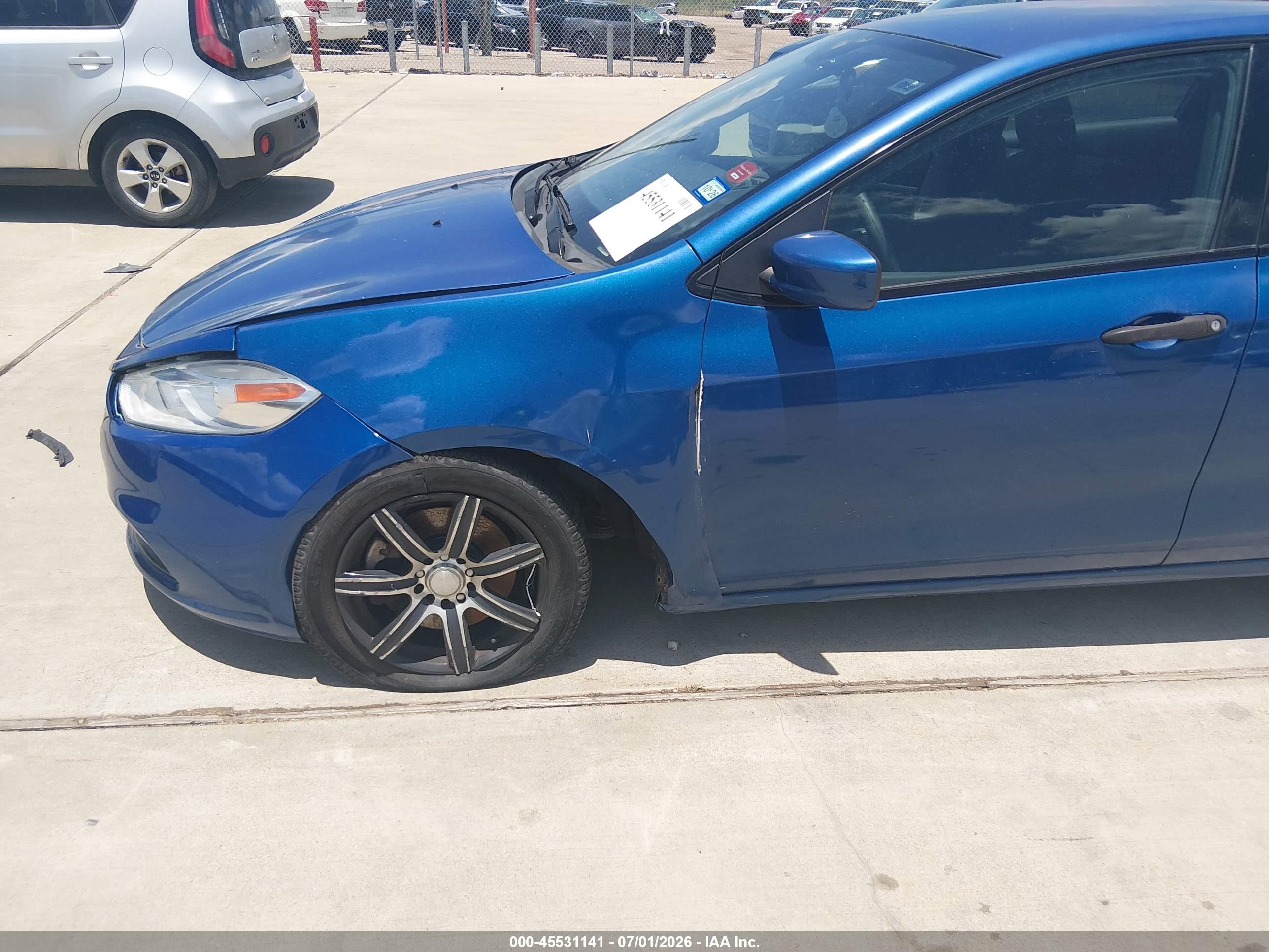 2013 Dodge Dart Se Blue vin: 1C3CDFAA2DD305854