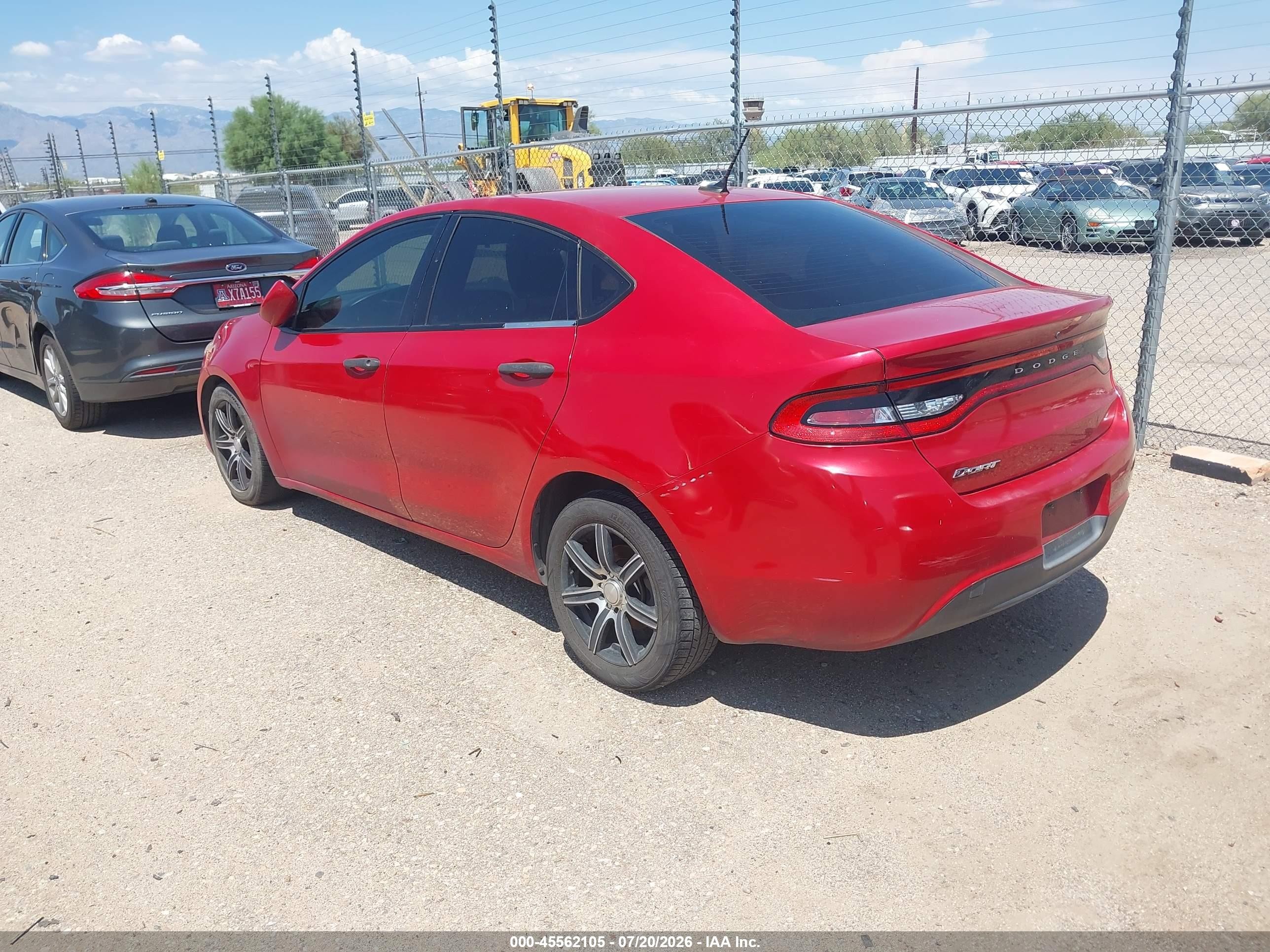 2013 Dodge Dart Se Red vin: 1C3CDFAA2DD345111