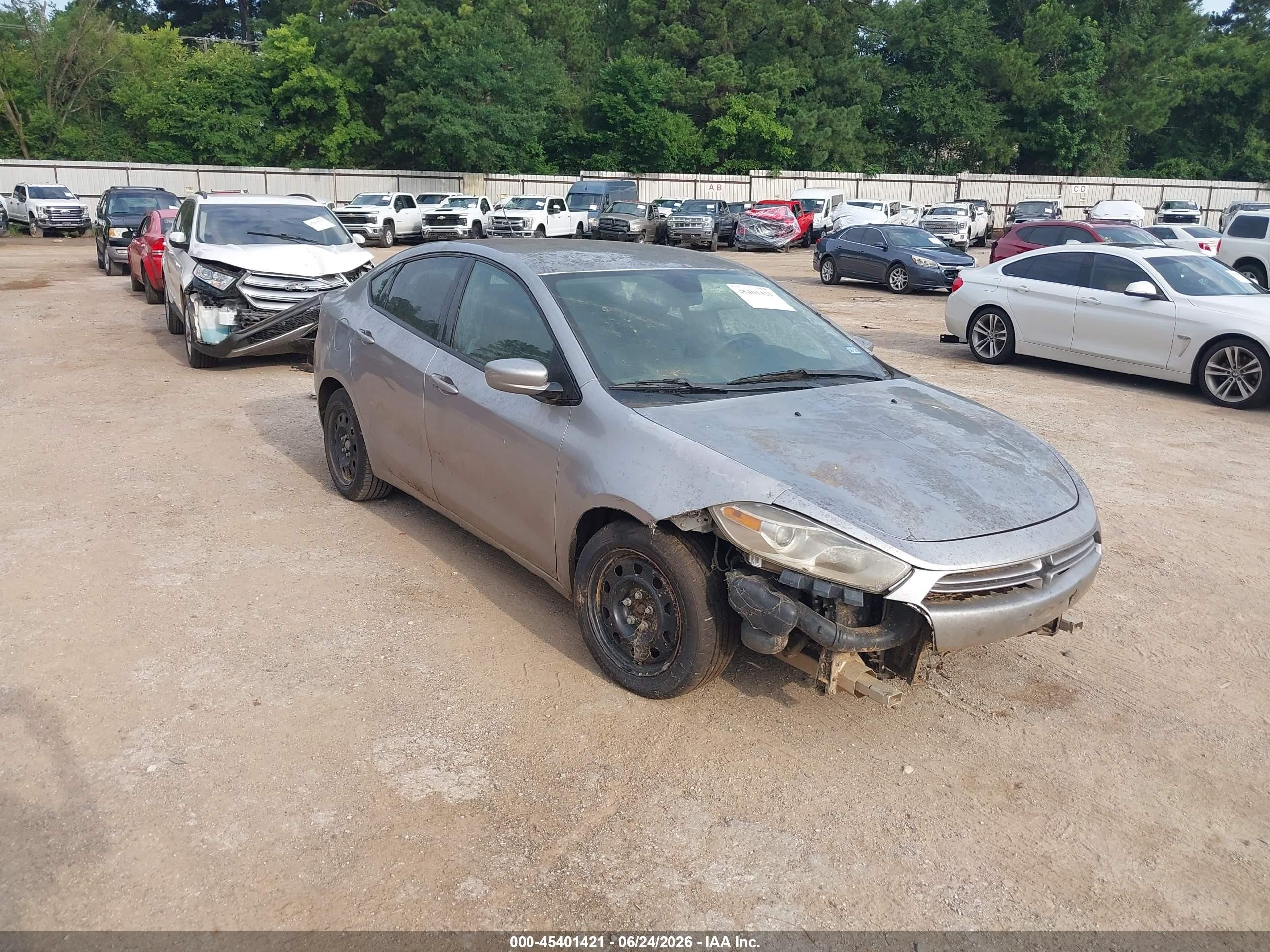2015 Dodge Dart Se Silver vin: 1C3CDFAA2FD224274