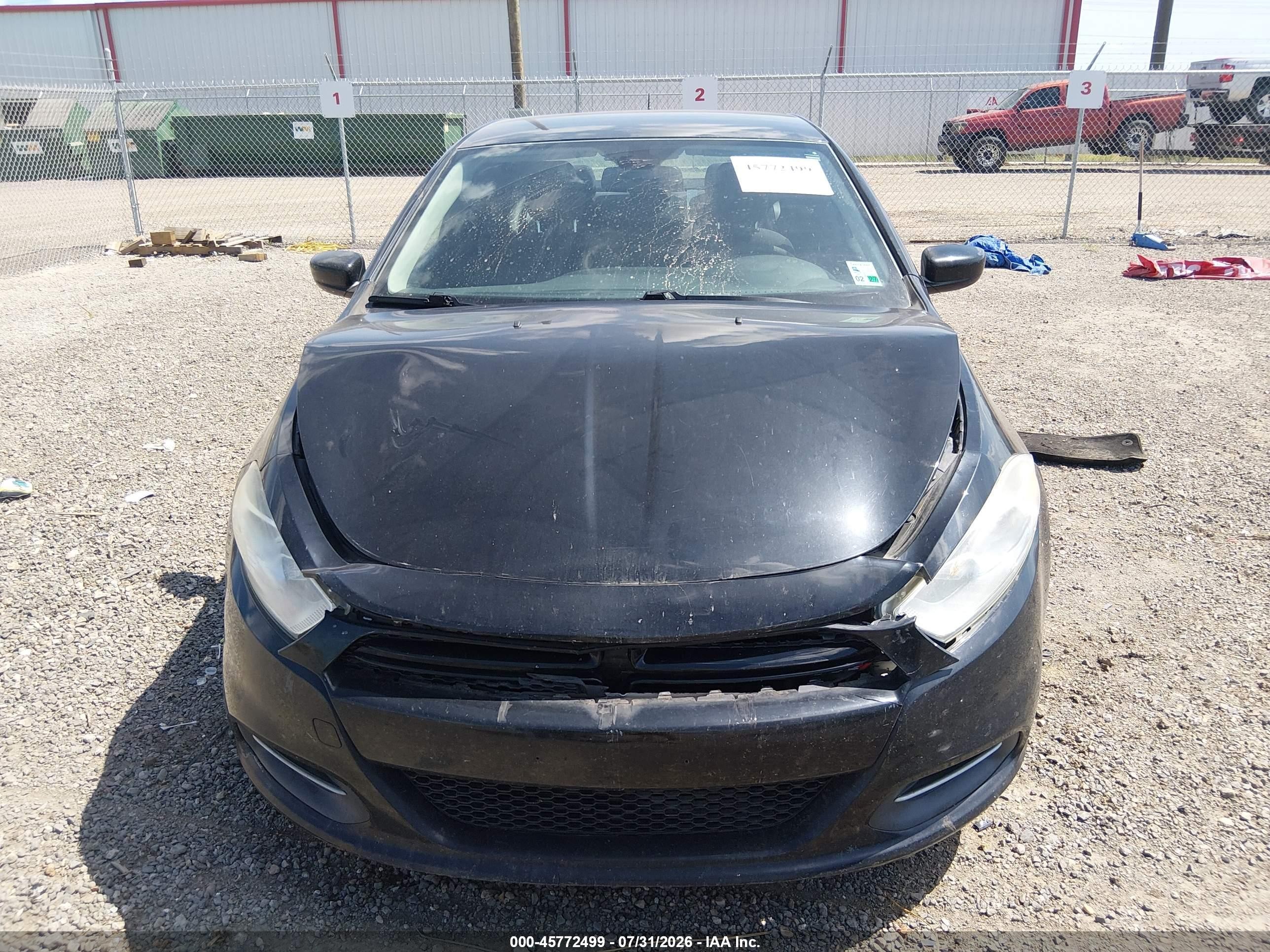 2015 Dodge Dart Se Black vin: 1C3CDFAA2FD300771