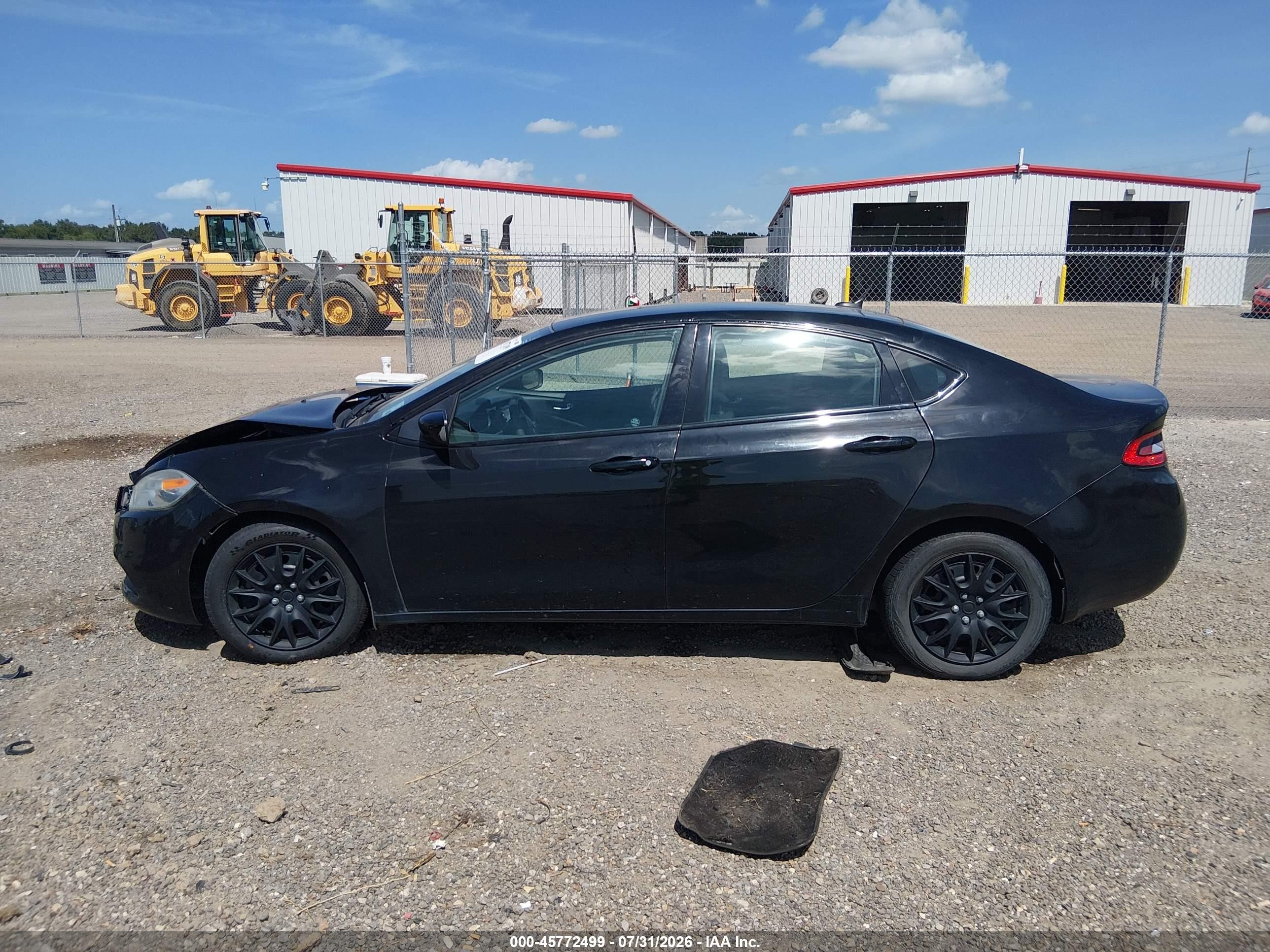 2015 Dodge Dart Se Black vin: 1C3CDFAA2FD300771