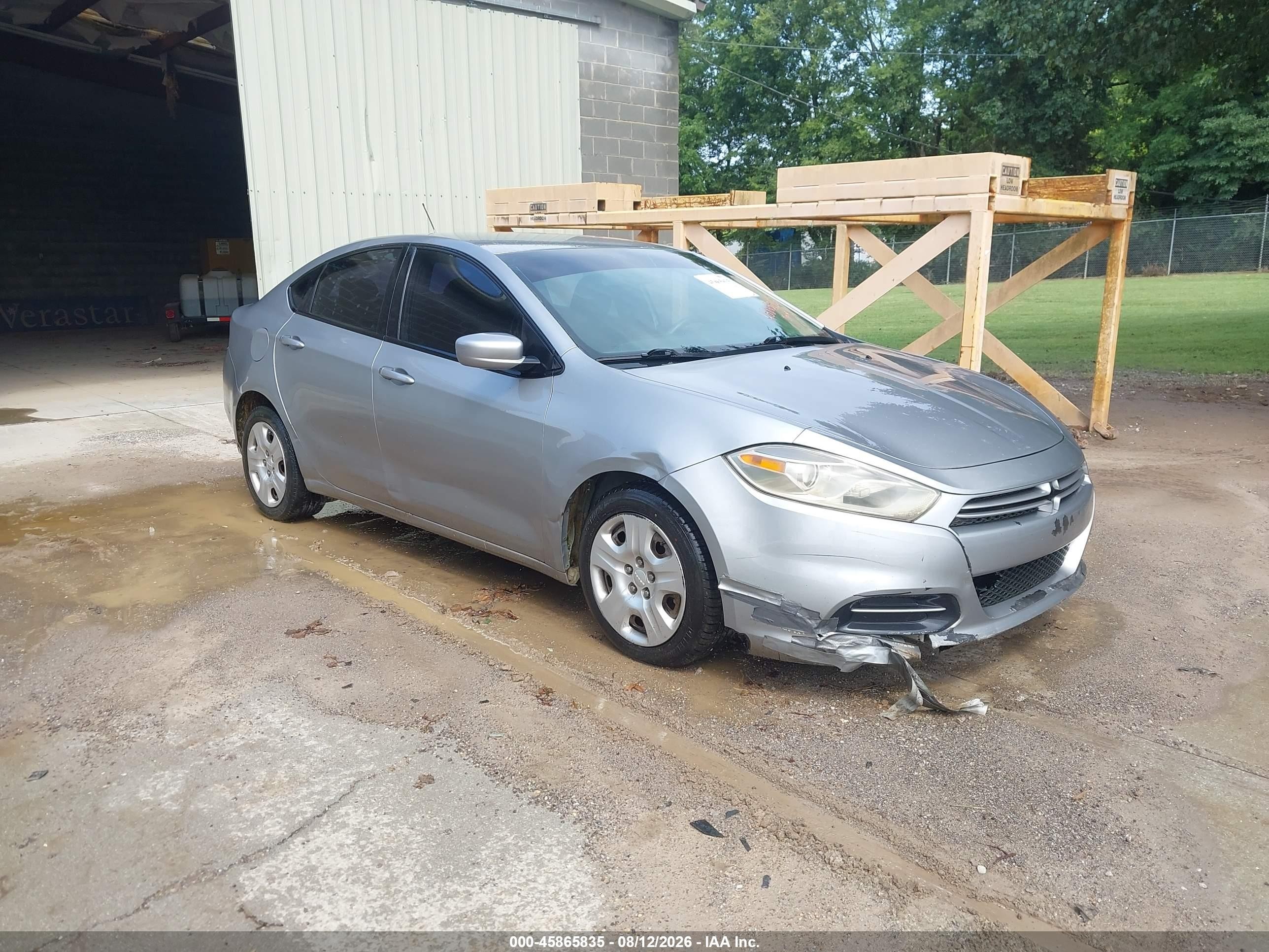 2015 Dodge Dart Se Silver vin: 1C3CDFAA2FD310541