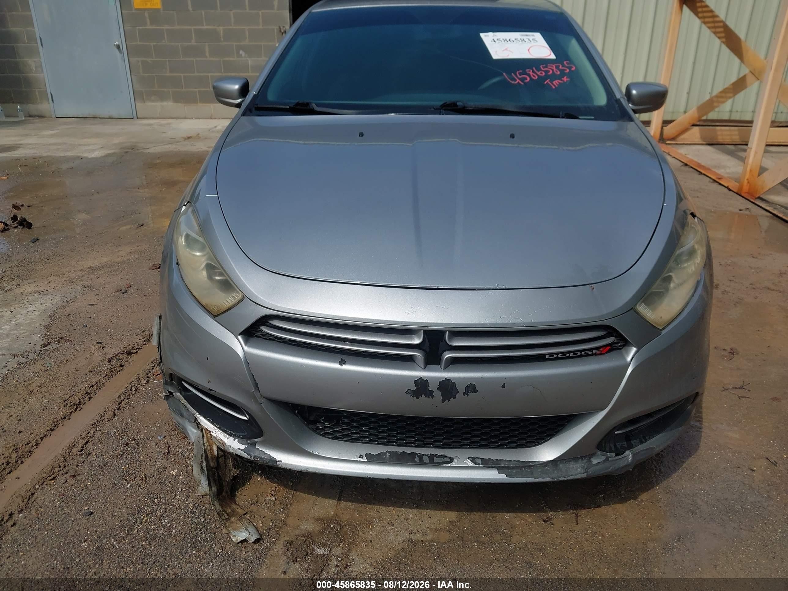 2015 Dodge Dart Se Silver vin: 1C3CDFAA2FD310541
