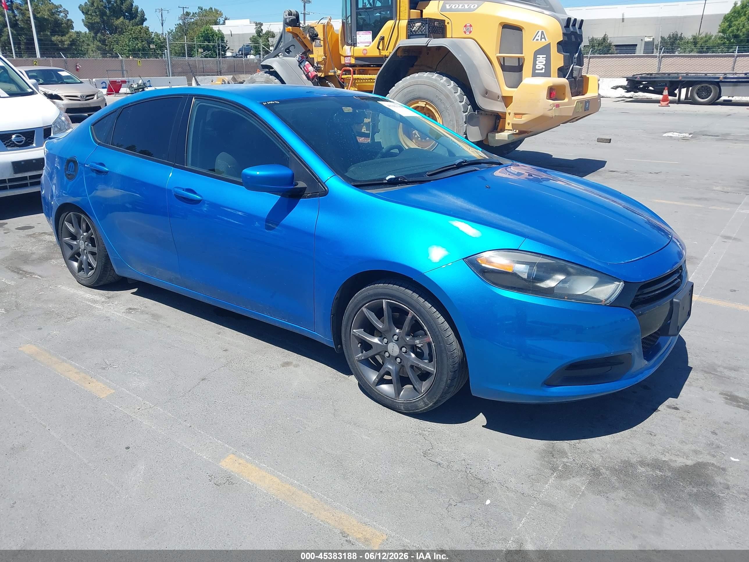 2015 Dodge Dart Se Blue vin: 1C3CDFAA2FD311401