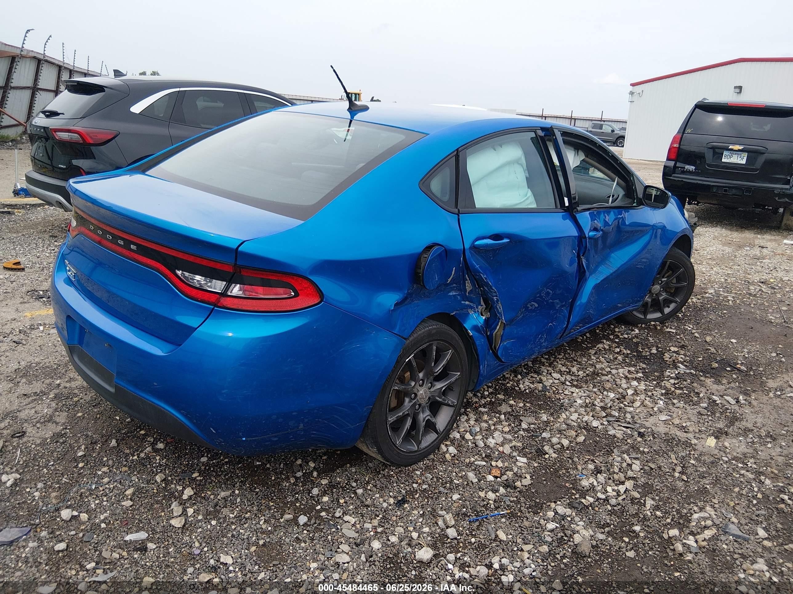 2015 Dodge Dart Se Blue vin: 1C3CDFAA2FD378998