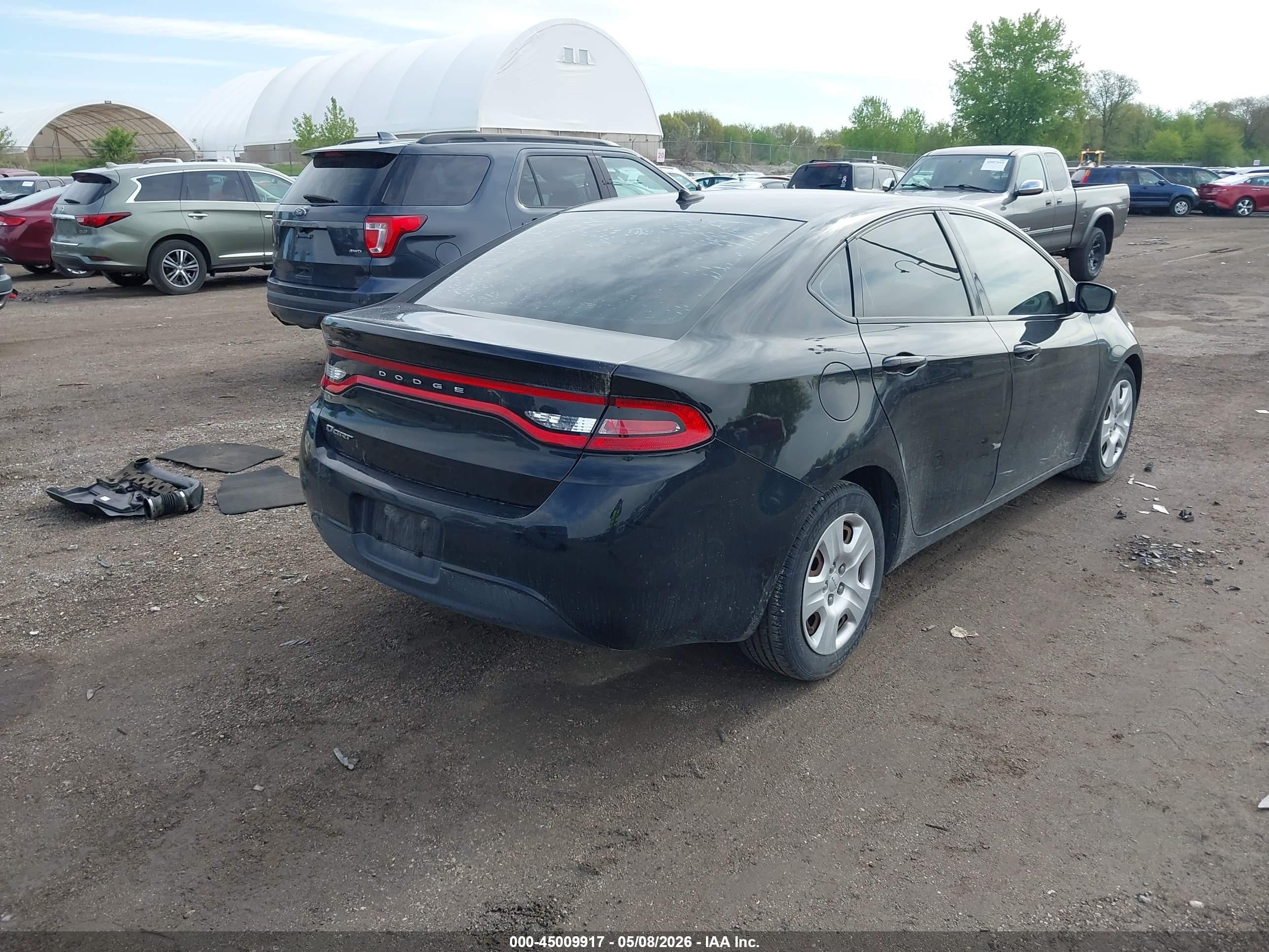 2015 Dodge Dart Se Black vin: 1C3CDFAA2FD404600