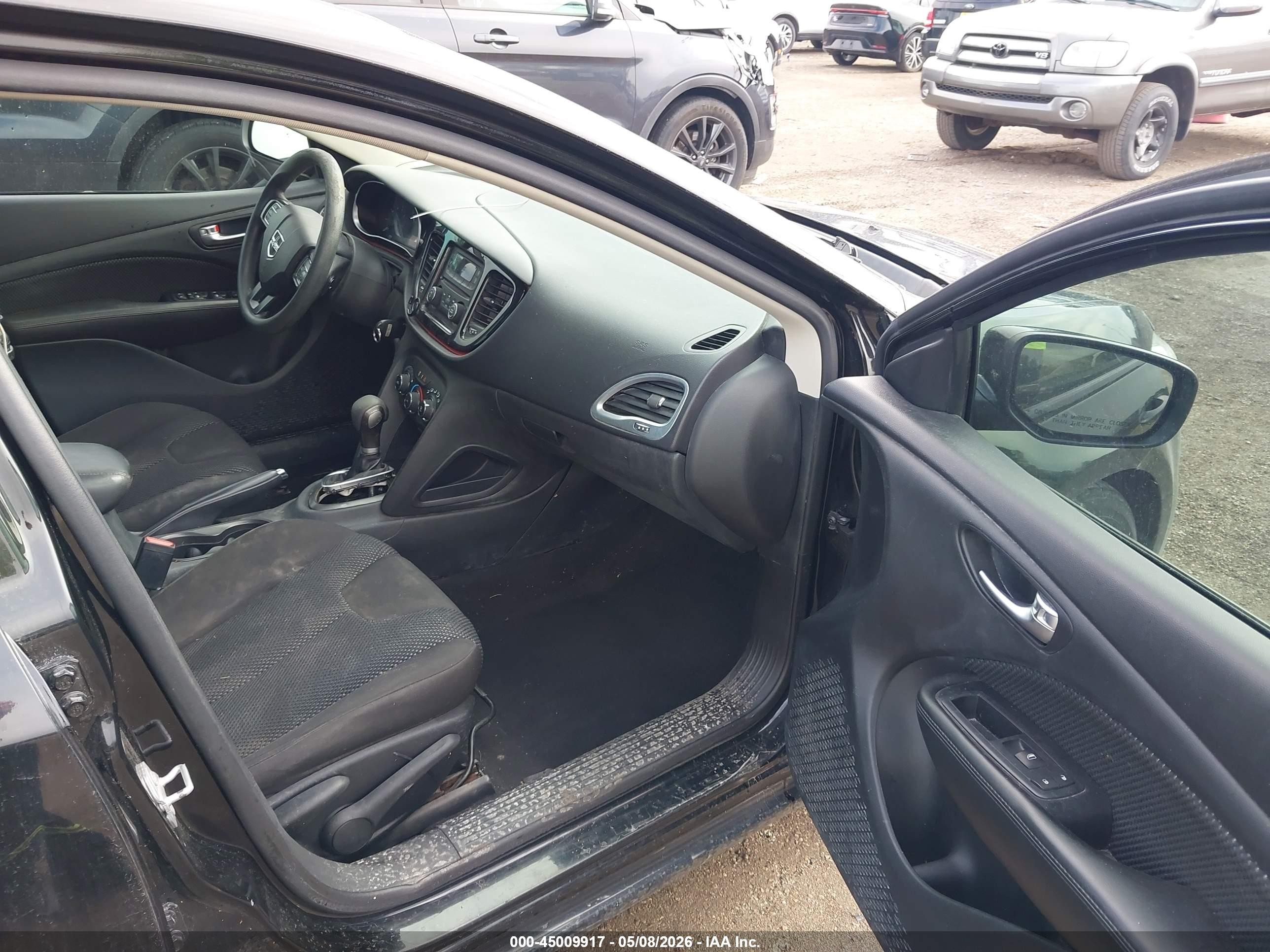 2015 Dodge Dart Se Black vin: 1C3CDFAA2FD404600