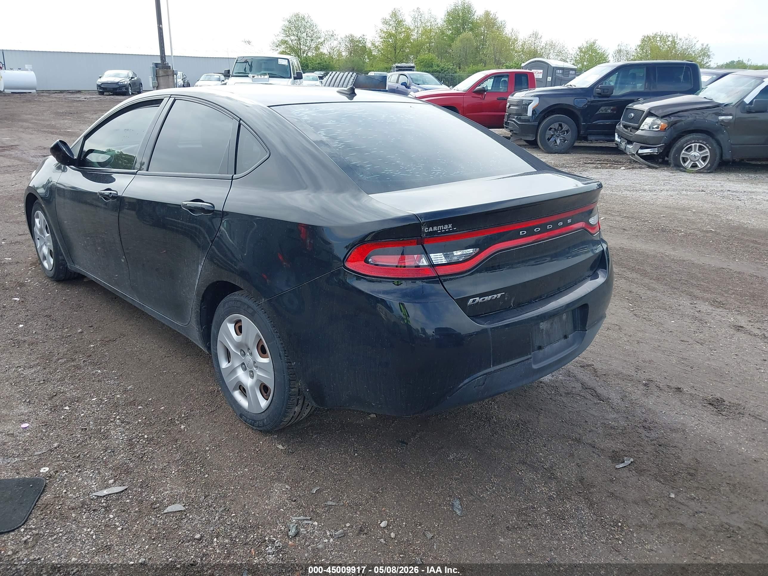 2015 Dodge Dart Se Black vin: 1C3CDFAA2FD404600