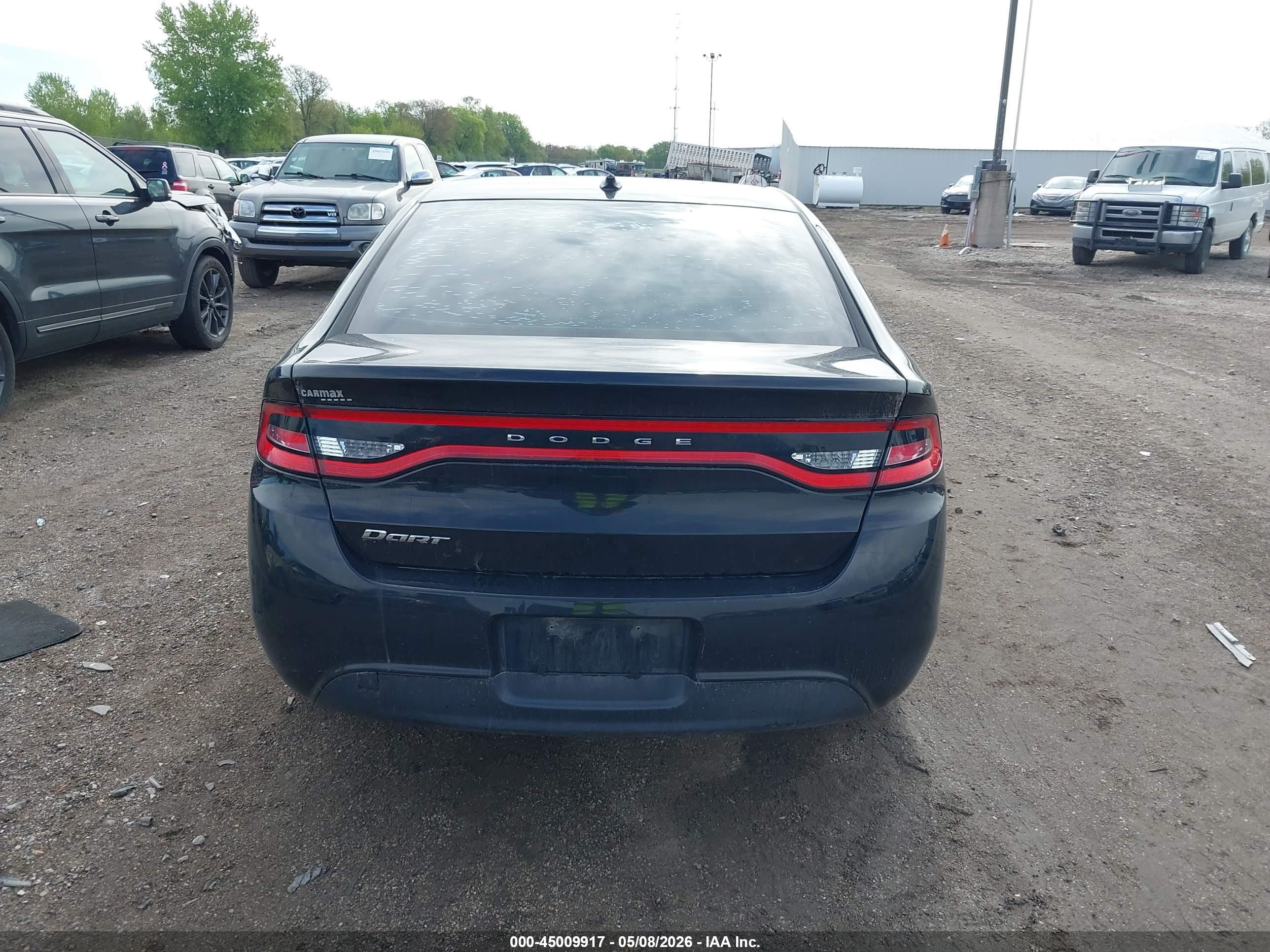 2015 Dodge Dart Se Black vin: 1C3CDFAA2FD404600