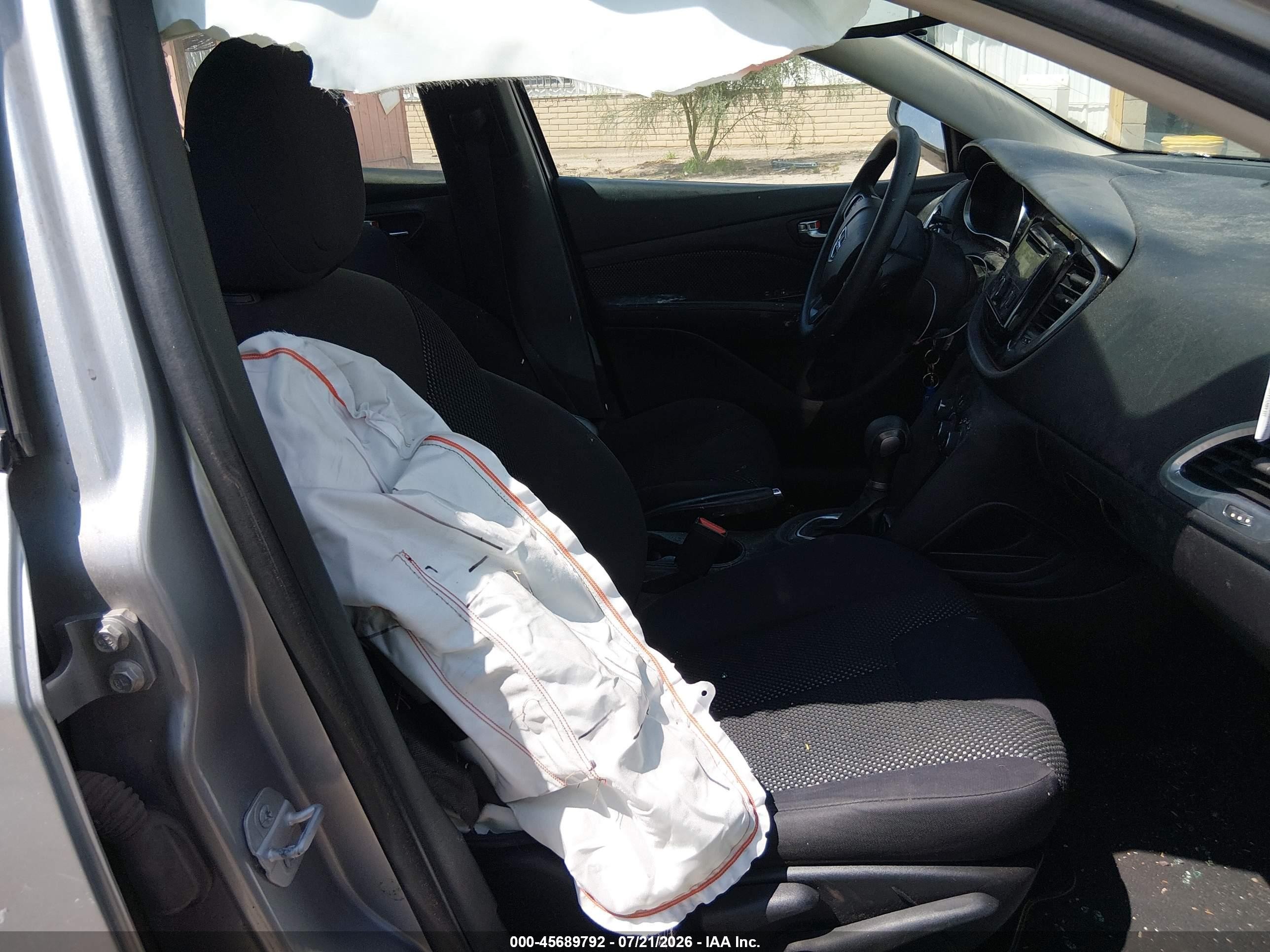 2015 Dodge Dart Se Silver vin: 1C3CDFAA3FD146474