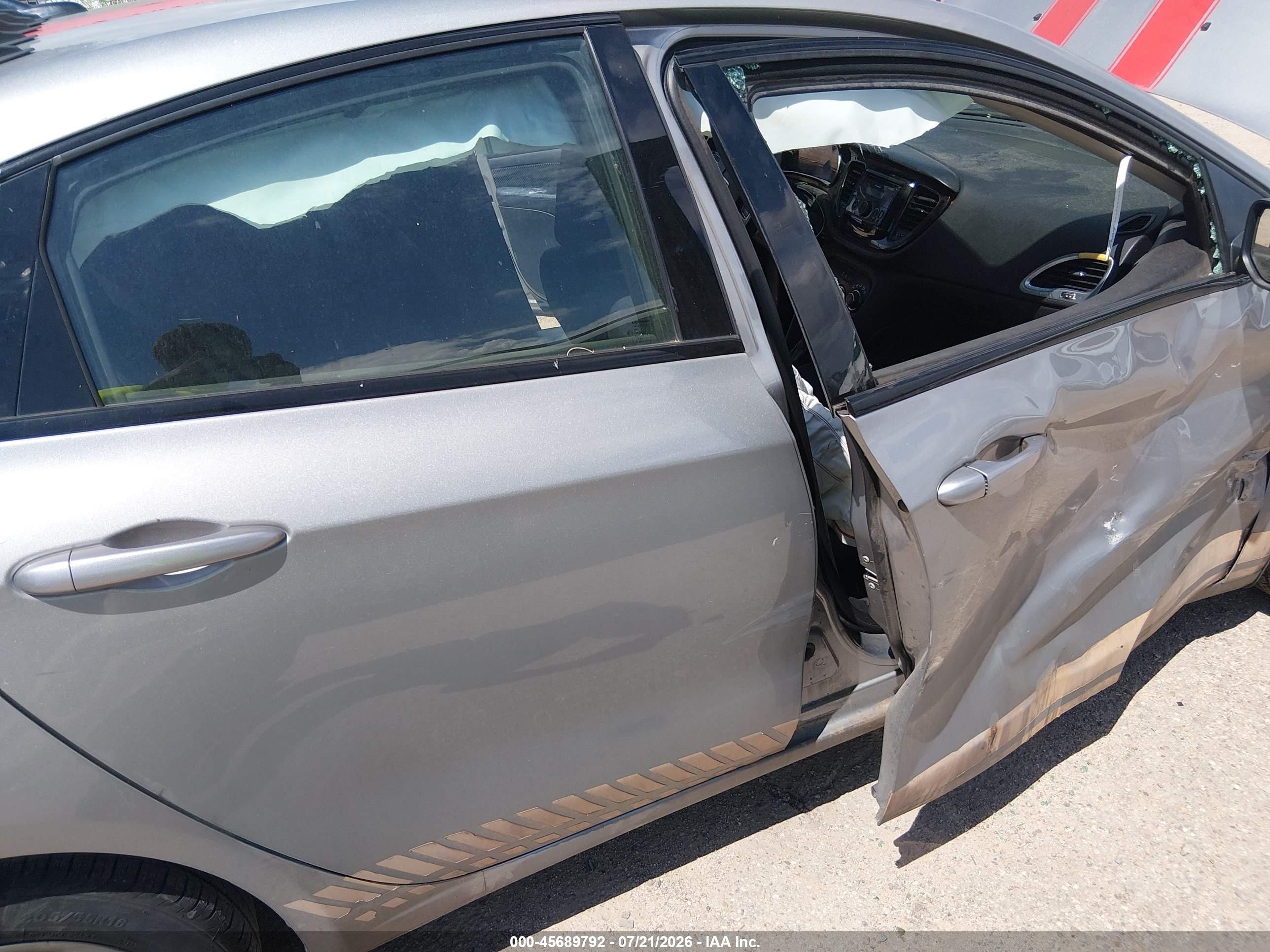 2015 Dodge Dart Se Silver vin: 1C3CDFAA3FD146474