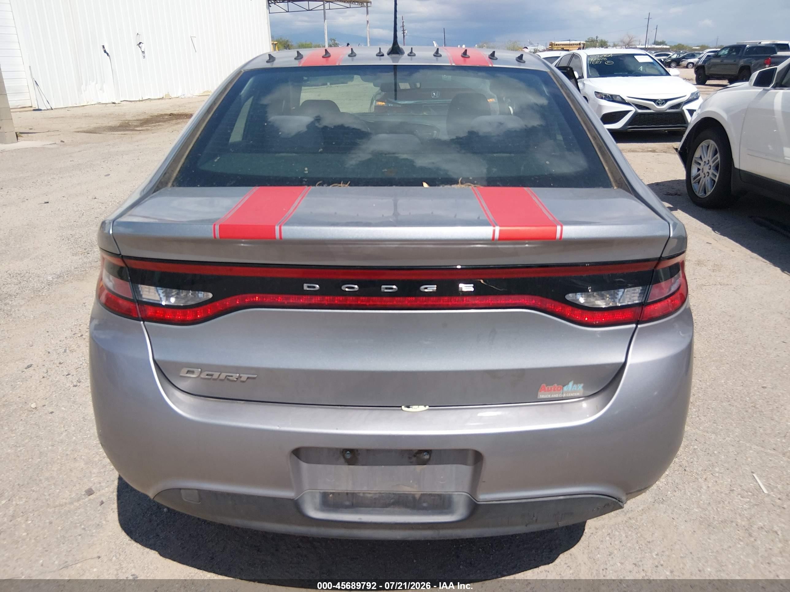 2015 Dodge Dart Se Silver vin: 1C3CDFAA3FD146474