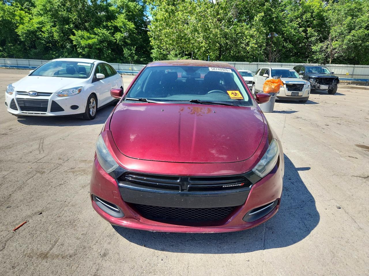 2015 Dodge Dart Se Бордовый vin: 1C3CDFAA3FD374619