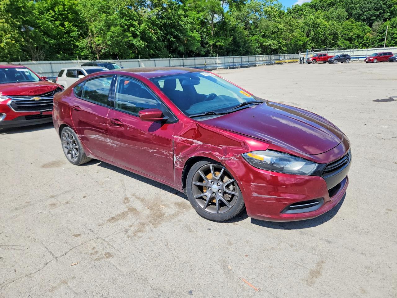 2015 Dodge Dart Se Бордовый vin: 1C3CDFAA3FD374619