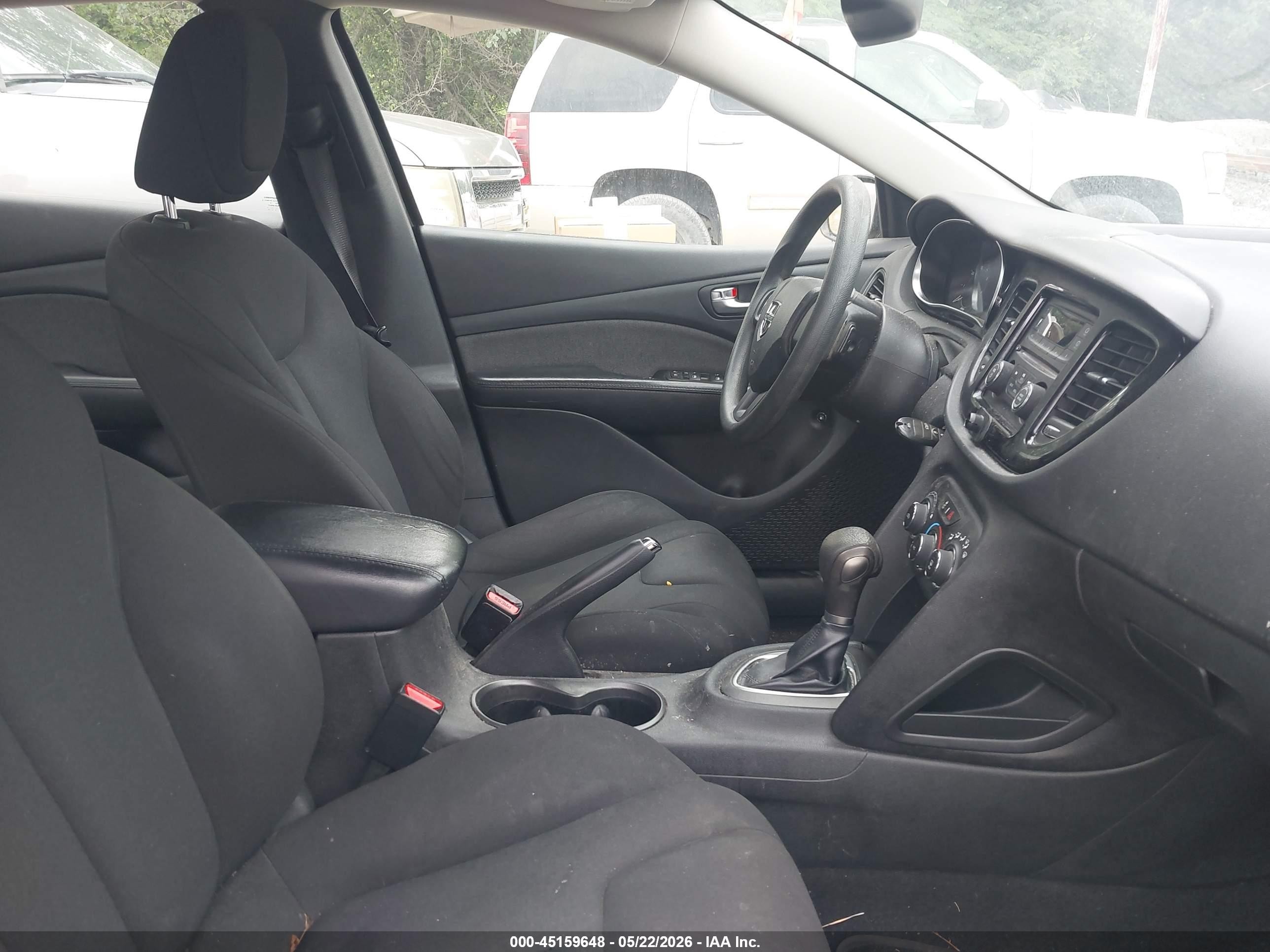 2013 Dodge Dart Se Black vin: 1C3CDFAA4DD147288