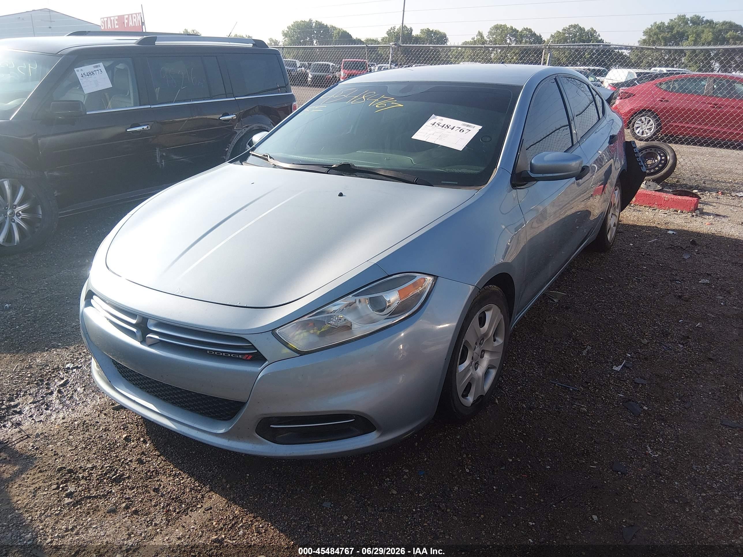 2013 Dodge Dart Se Silver vin: 1C3CDFAA4DD287051