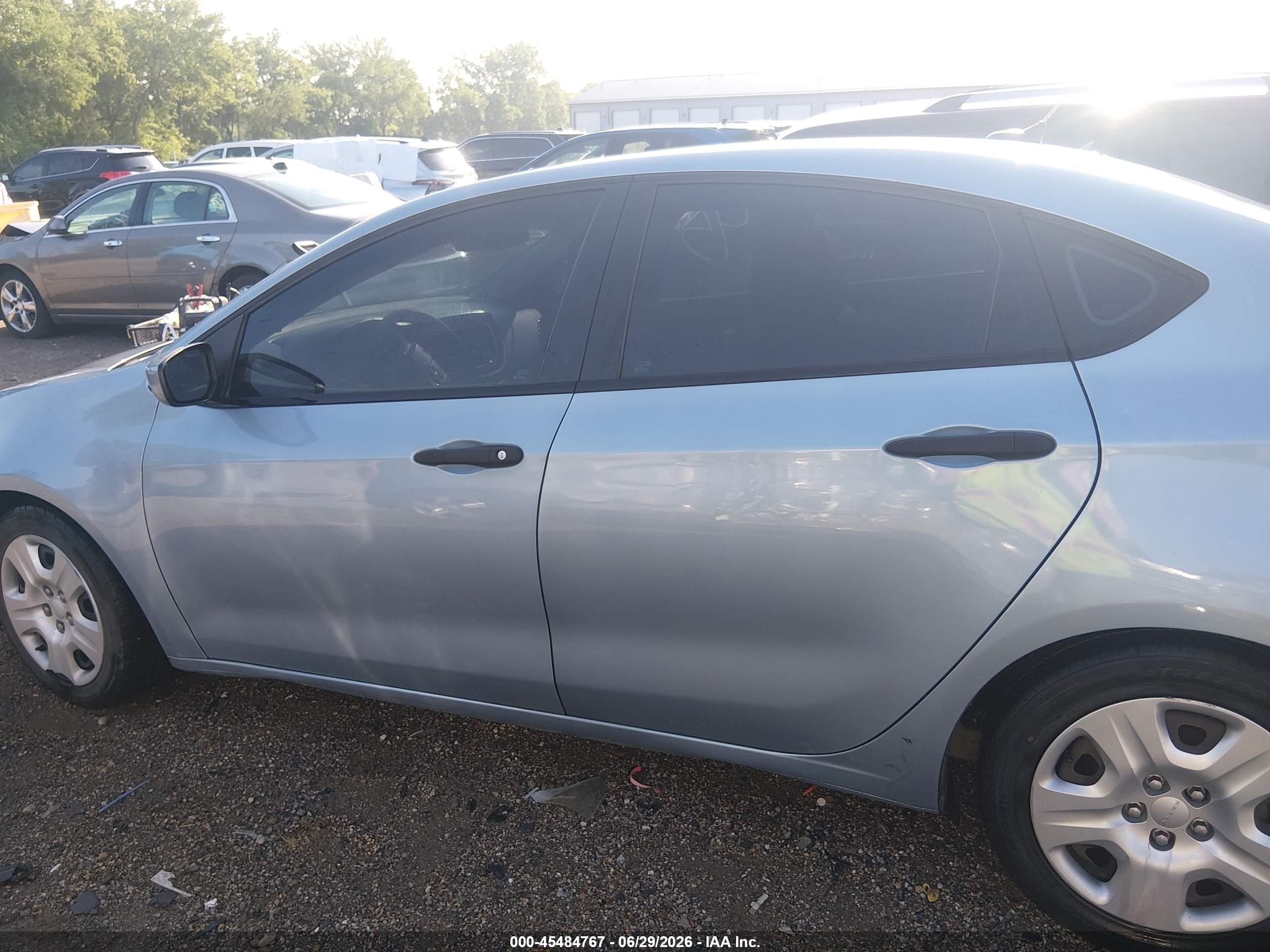 2013 Dodge Dart Se Silver vin: 1C3CDFAA4DD287051