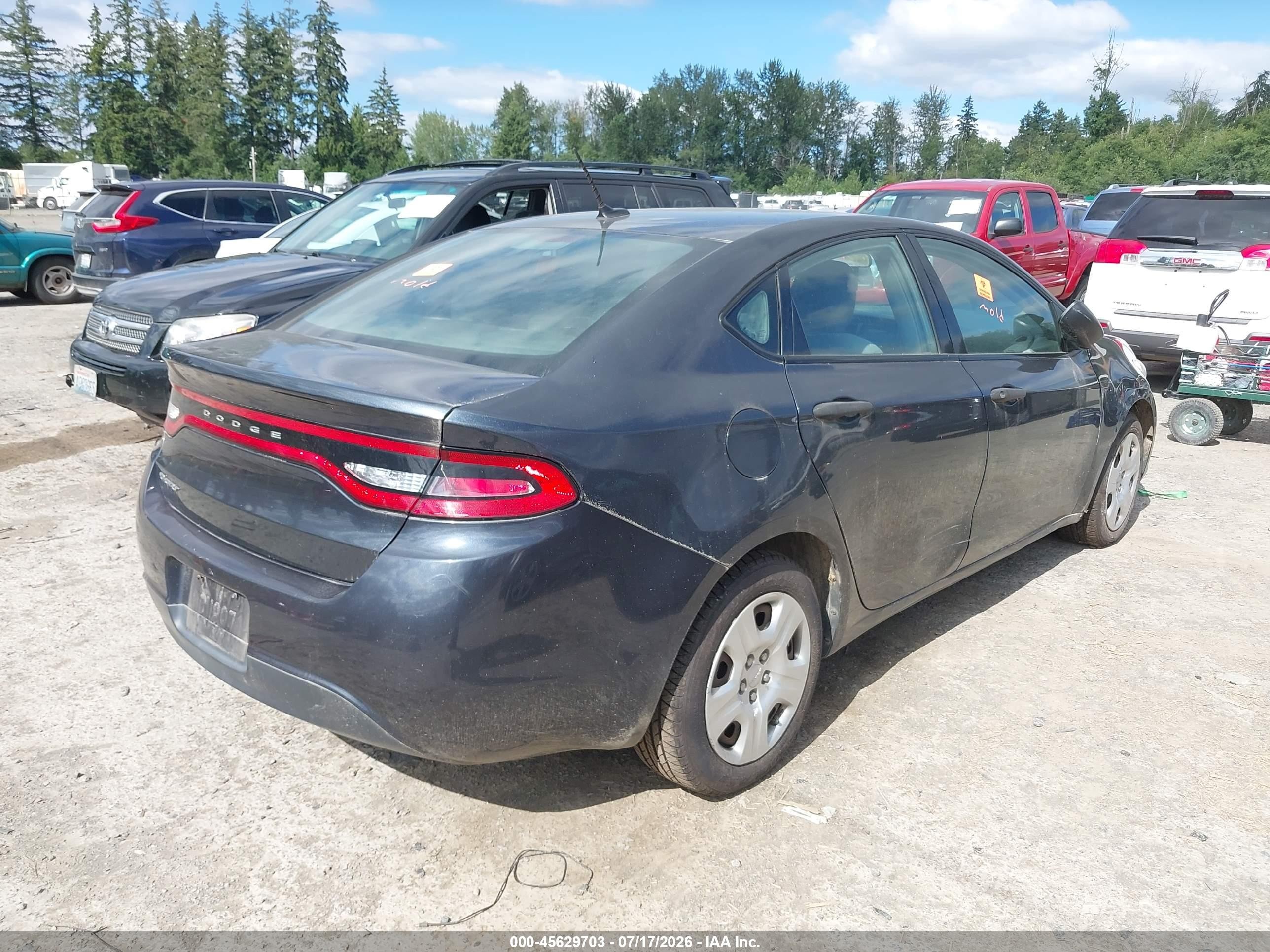 2013 Dodge Dart Se Black vin: 1C3CDFAA4DD314264