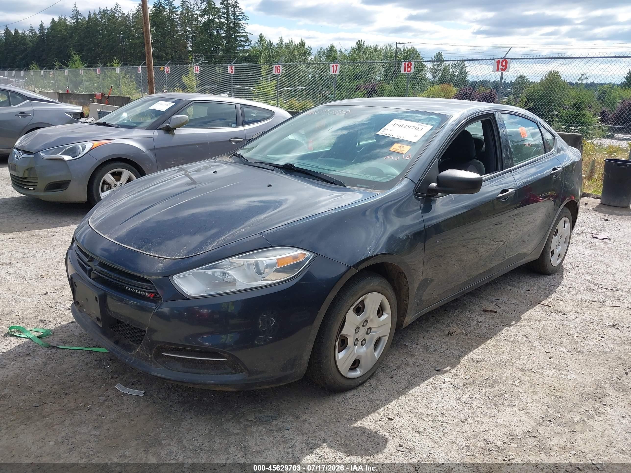 2013 Dodge Dart Se Black vin: 1C3CDFAA4DD314264