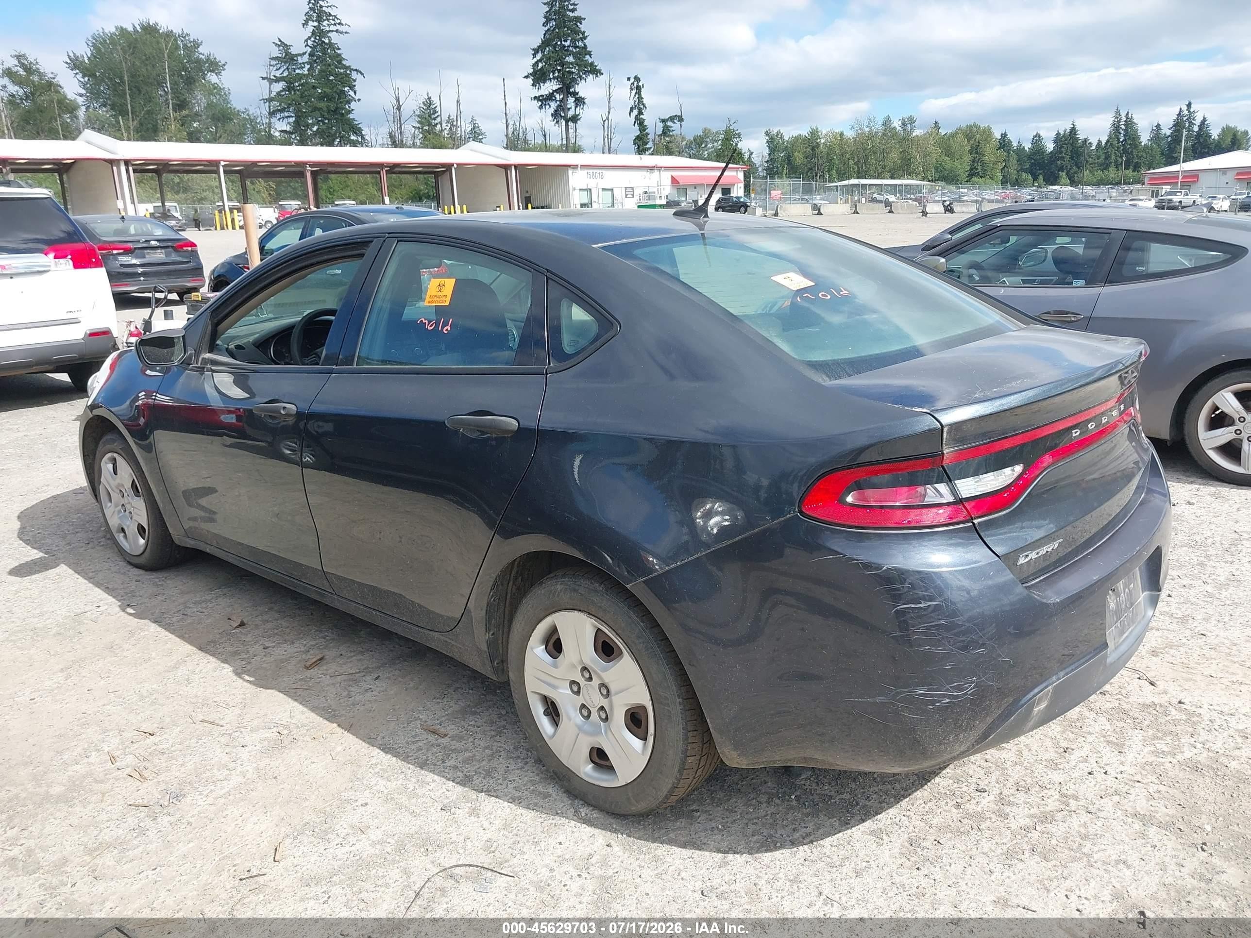 2013 Dodge Dart Se Black vin: 1C3CDFAA4DD314264