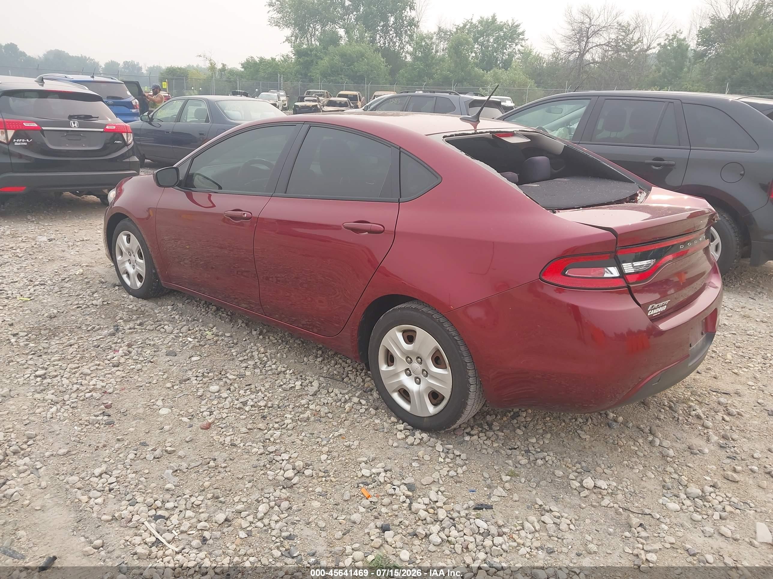2015 Dodge Dart Se Red vin: 1C3CDFAA4FD276022